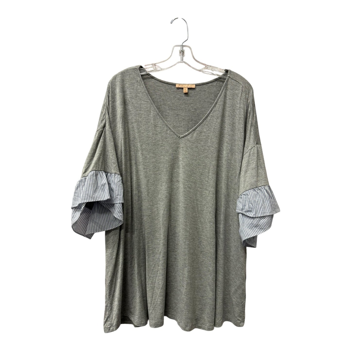 Top Ss By Gibson And Latimer In Grey, Size:3X