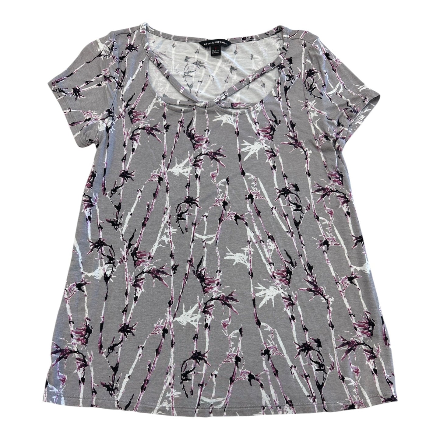 Top Ss By Rock And Republic In Grey & Purple, Size:S
