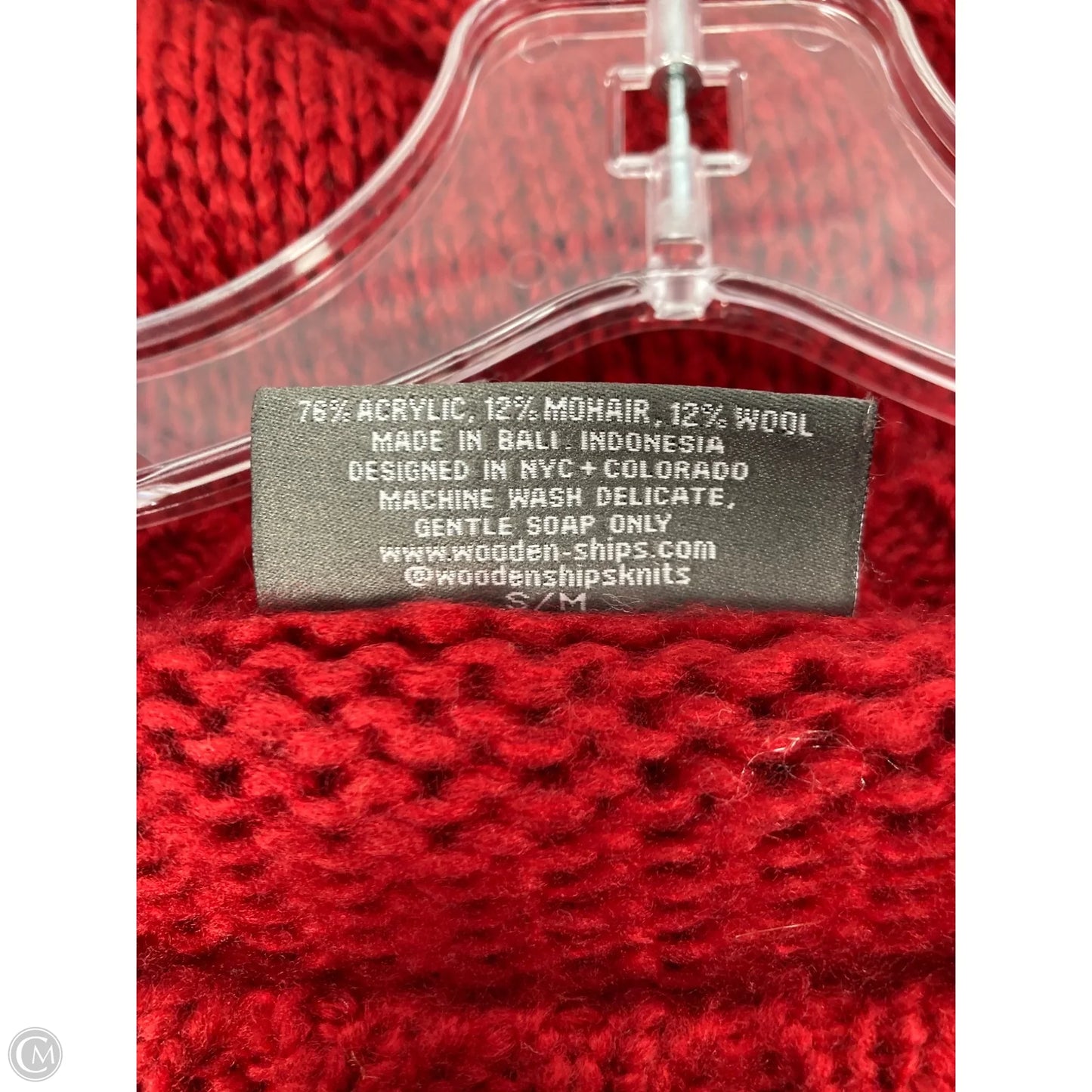 Sweater By Wooden Ships In Red, Size: M