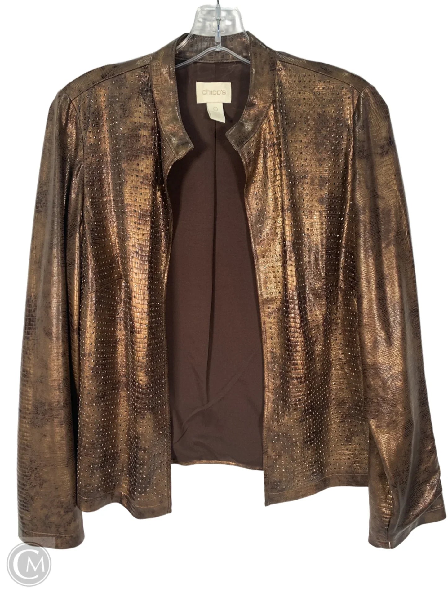 Jacket Other By Chicos In Brown, Size: S