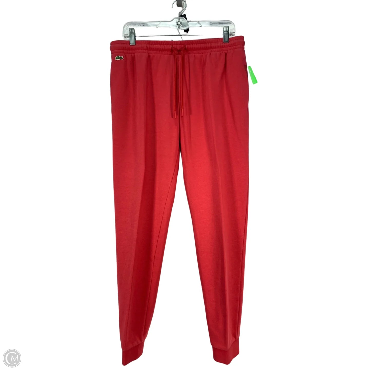 Athletic Pants By Lacoste In Red, Size: M