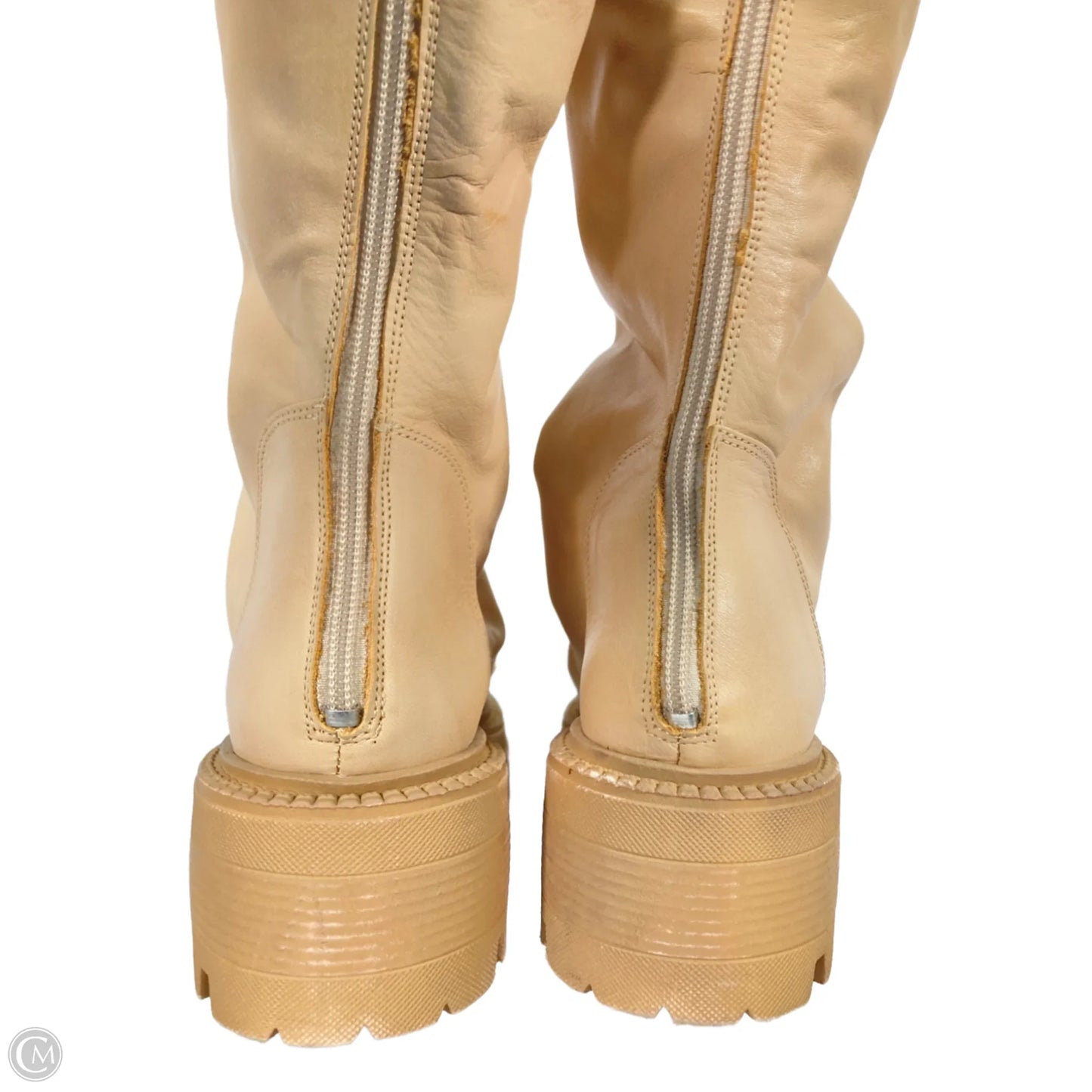 Boots Mid-calf Heels By Free People In Tan, Size: 8.5