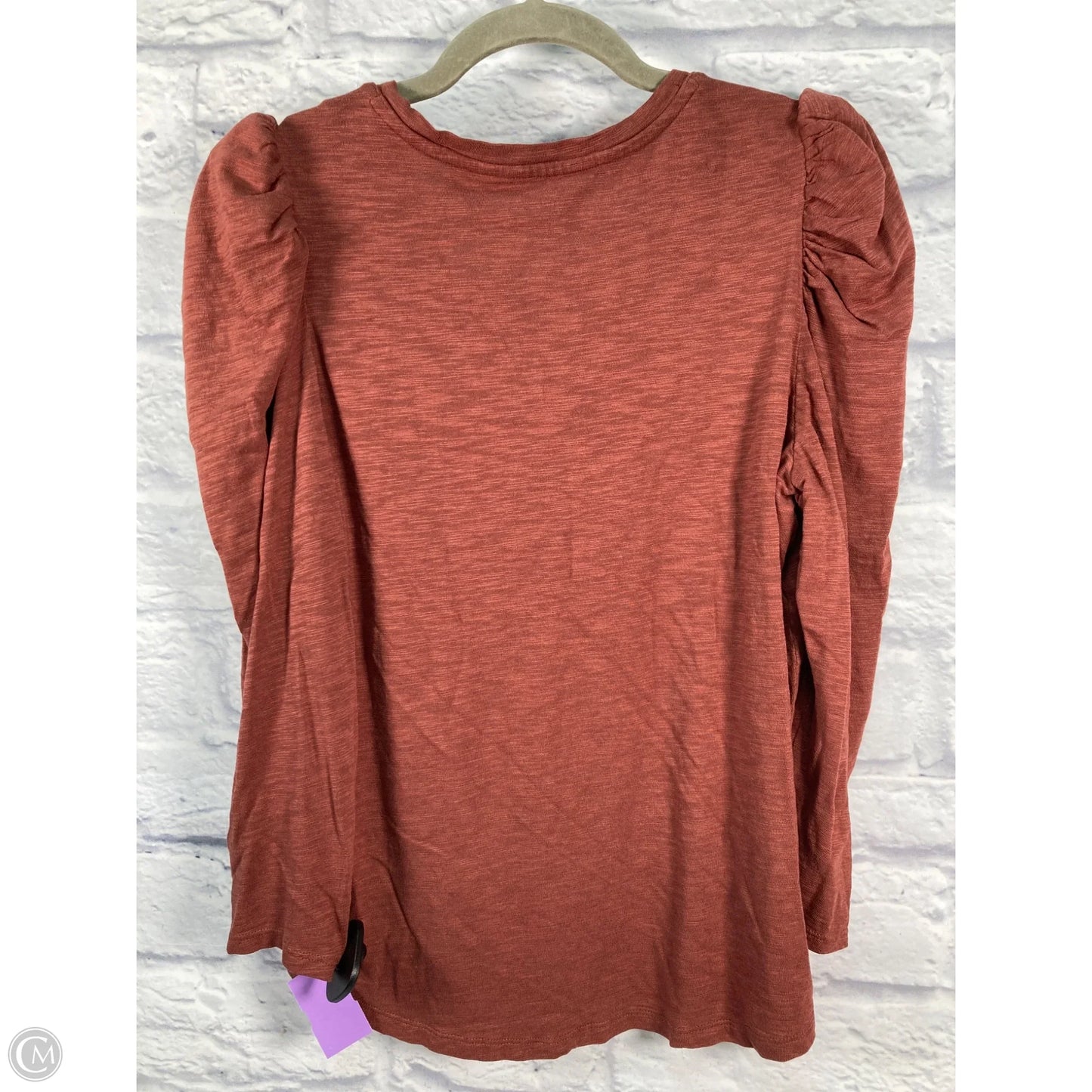 Top Long Sleeve By Chicos In Black & Brown, Size: L