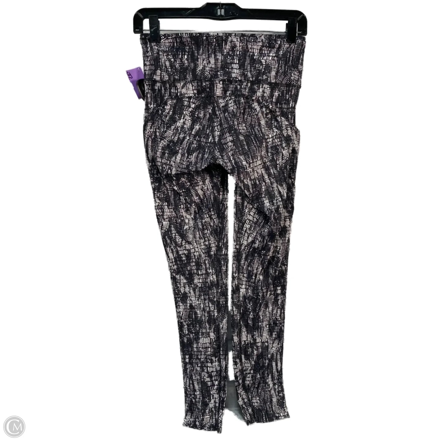 Athletic Leggings By Lululemon In Black & Grey, Size: S