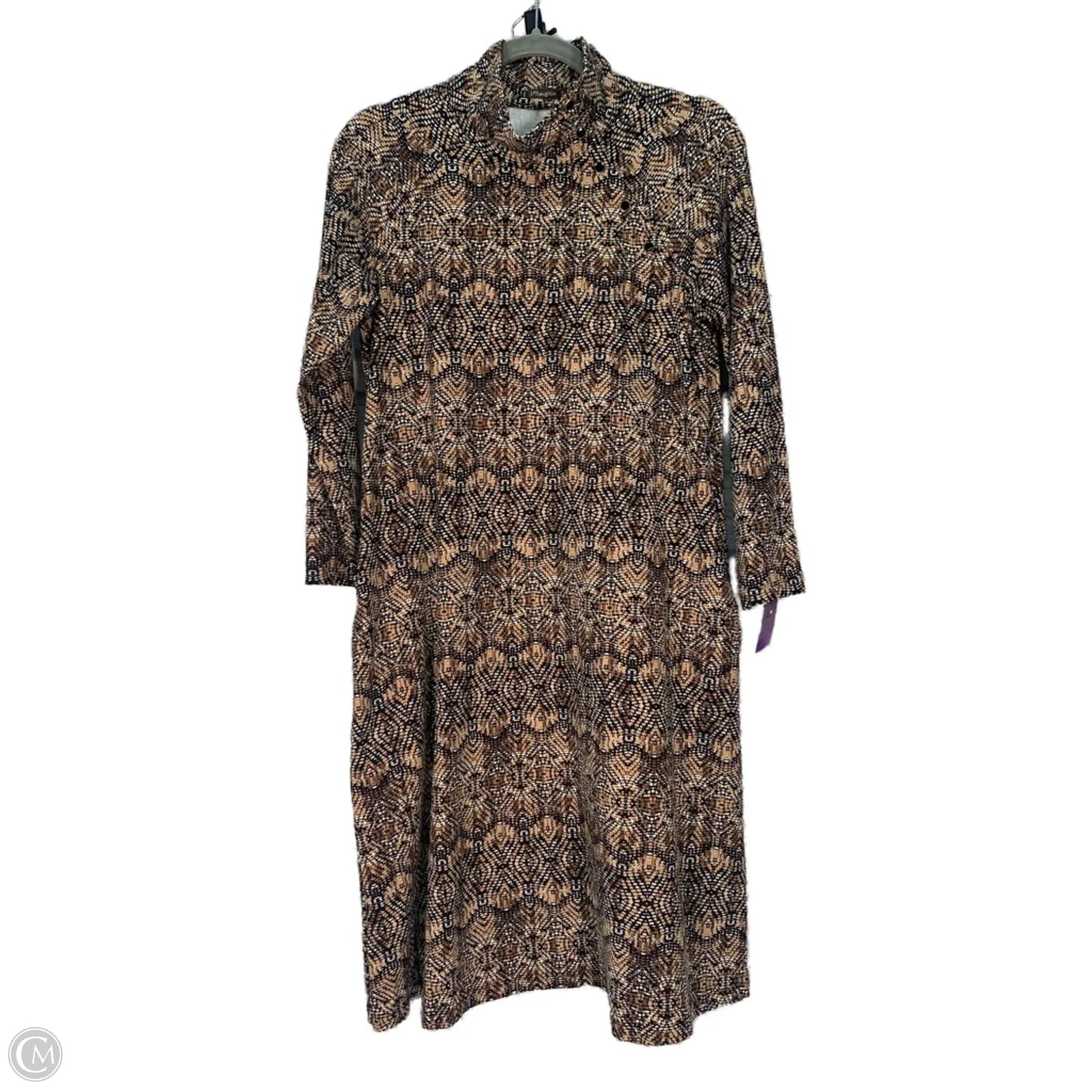 Dress Casual Midi By J Mclaughlin In Black & Brown, Size: S