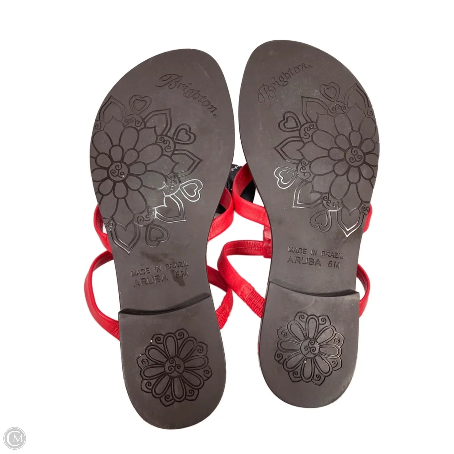 Sandals Flats By Brighton In Red, Size: 6