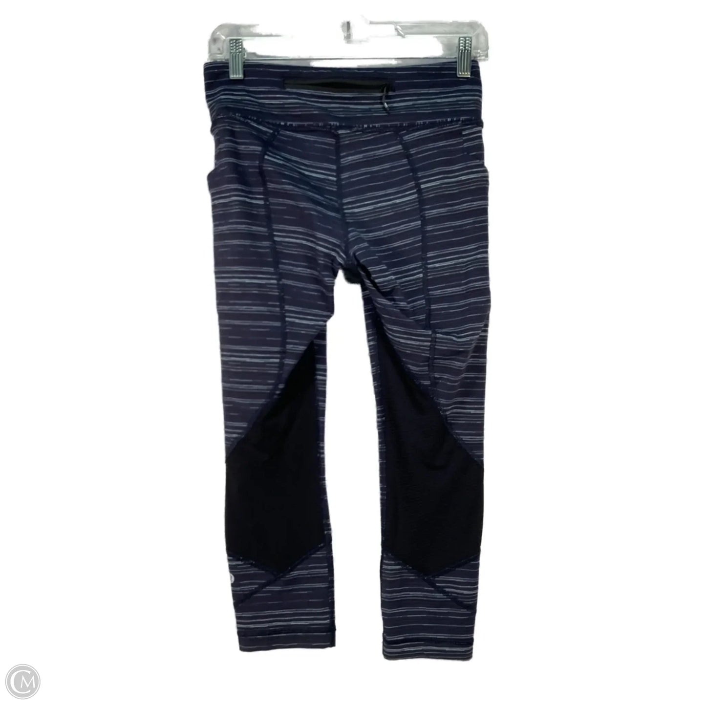 Athletic Capris By Lululemon In Blue & White, Size: S
