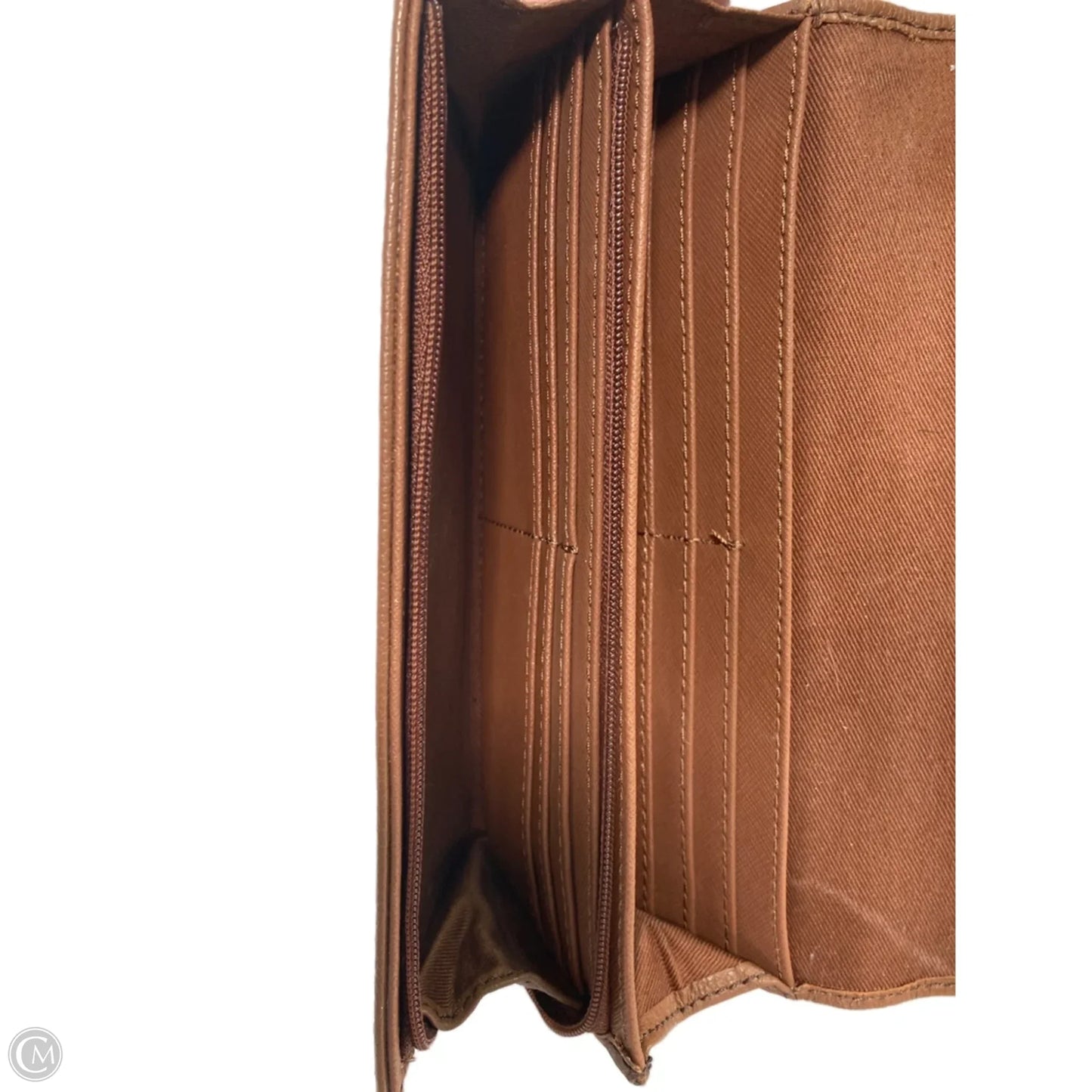 Wallet Leather By Fossil, Size: Large