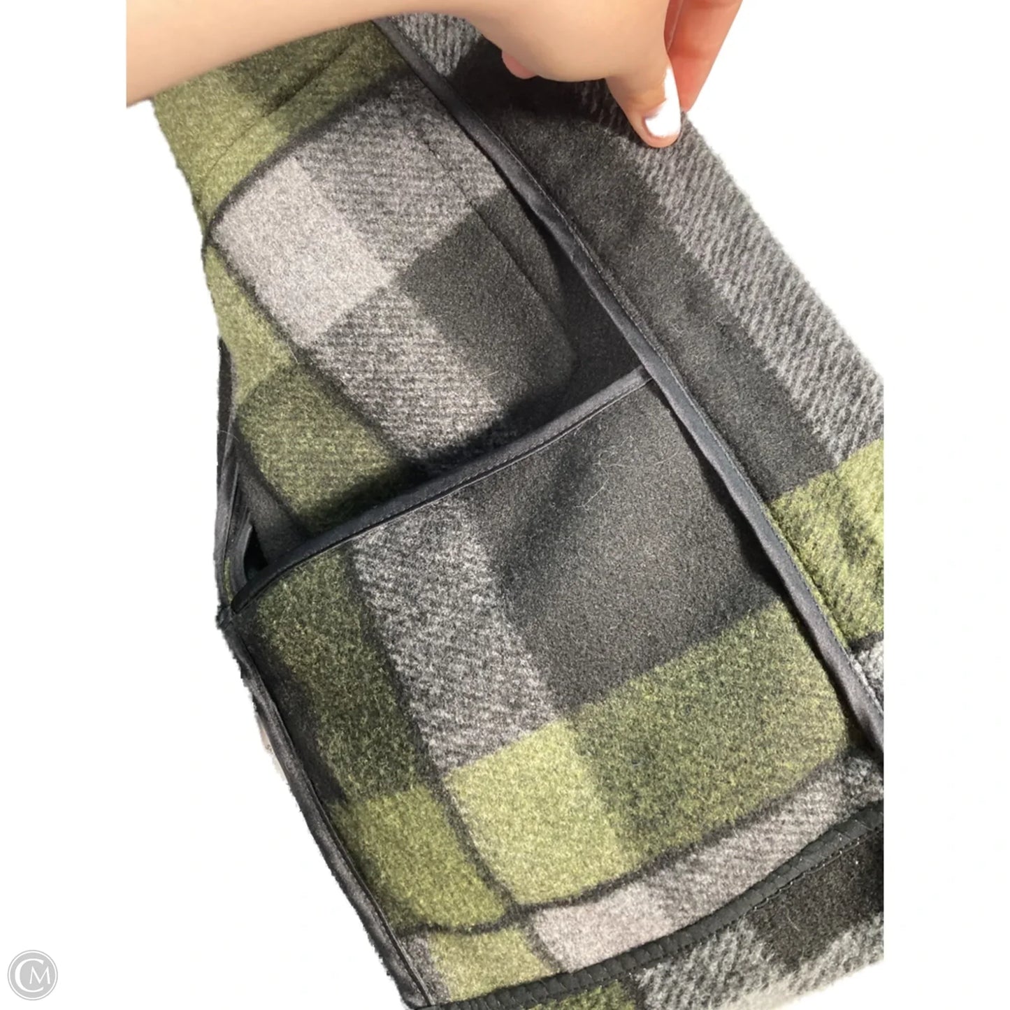 Jacket Shirt By Hutch In Black & Green, Size: Xs