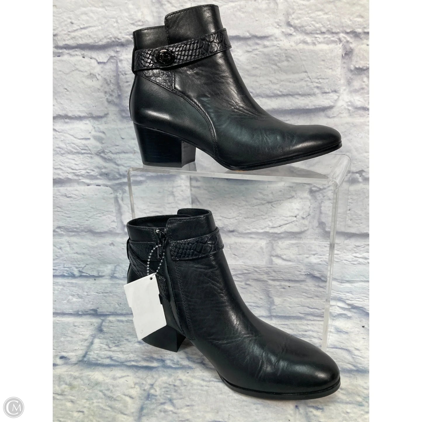 Boots Designer By Coach In Black, Size: 7