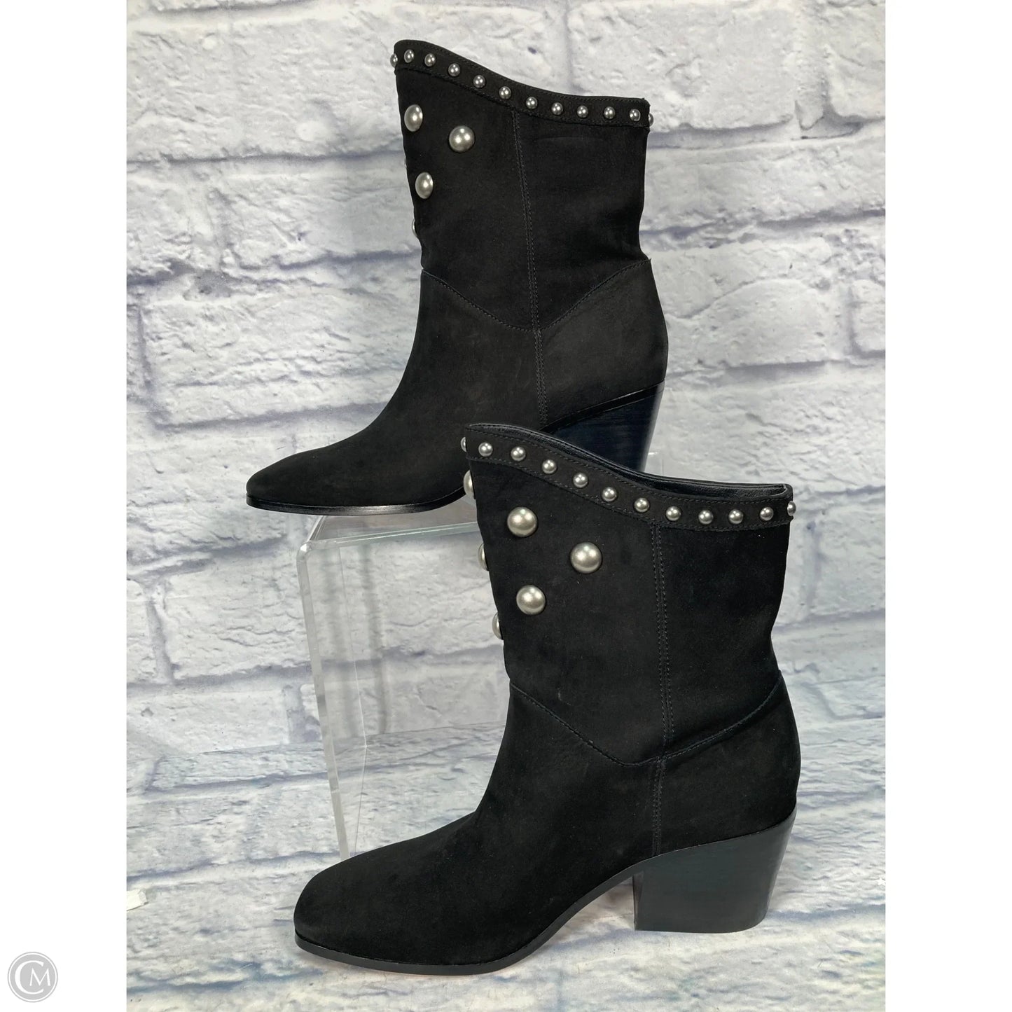 Boots Ankle Heels By Sam Edelman In Black, Size: 8