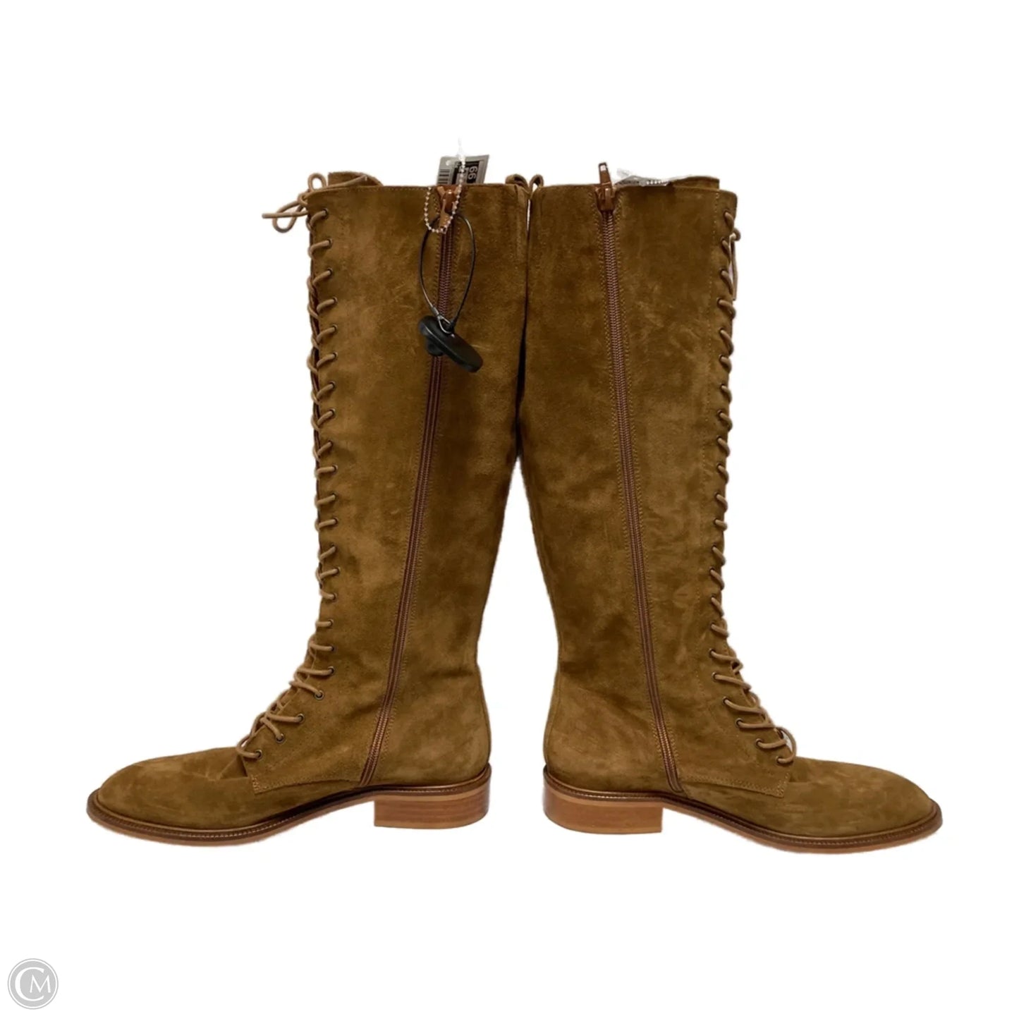 Boots Knee Flats By Anthropologie In Brown, Size: 10.5