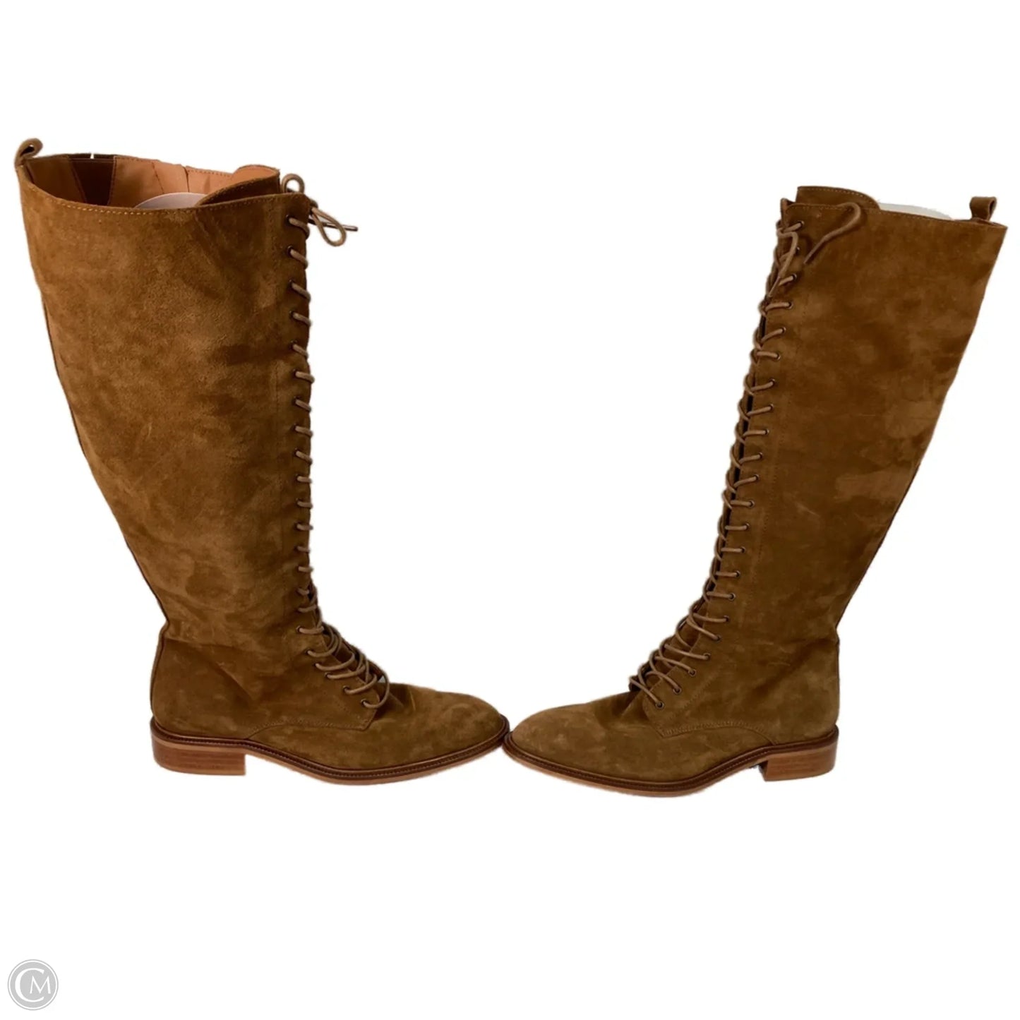 Boots Knee Flats By Anthropologie In Brown, Size: 10.5