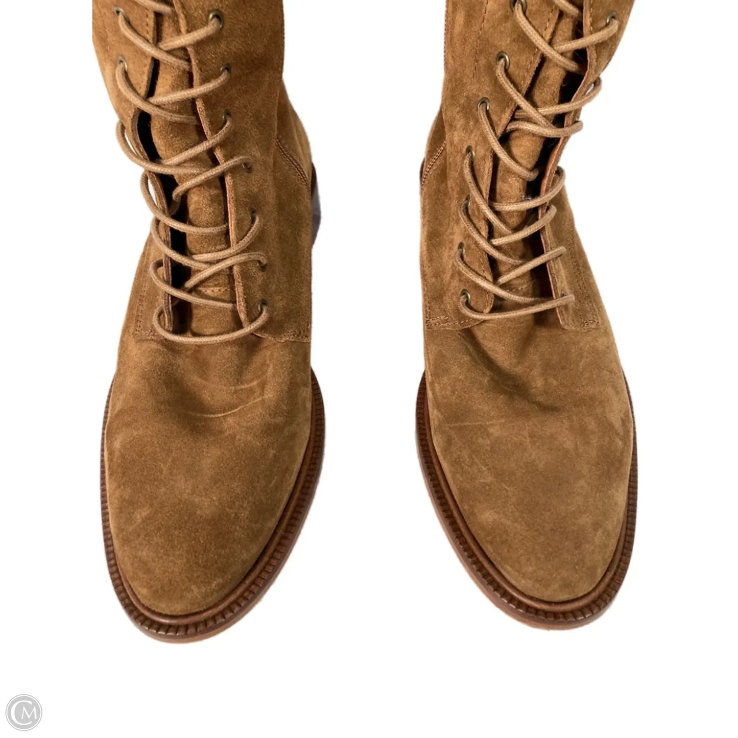 Boots Knee Flats By Anthropologie In Brown, Size: 10.5