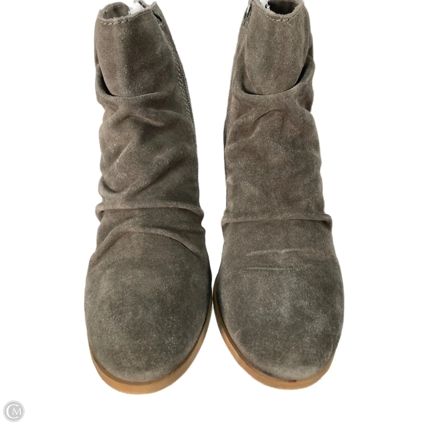 Boots Ankle Heels By Diba In Grey, Size: 9