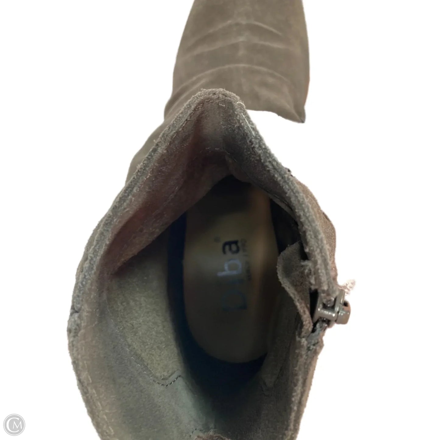Boots Ankle Heels By Diba In Grey, Size: 9