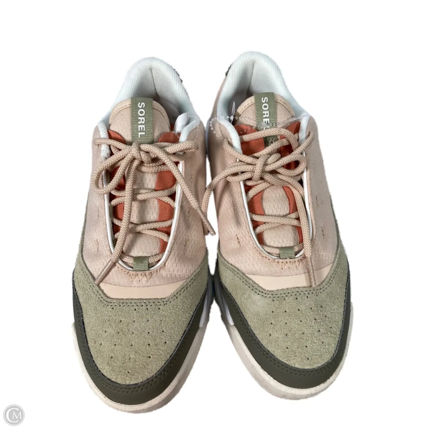 Shoes Sneakers By Sorel In Cream & Green, Size: 9