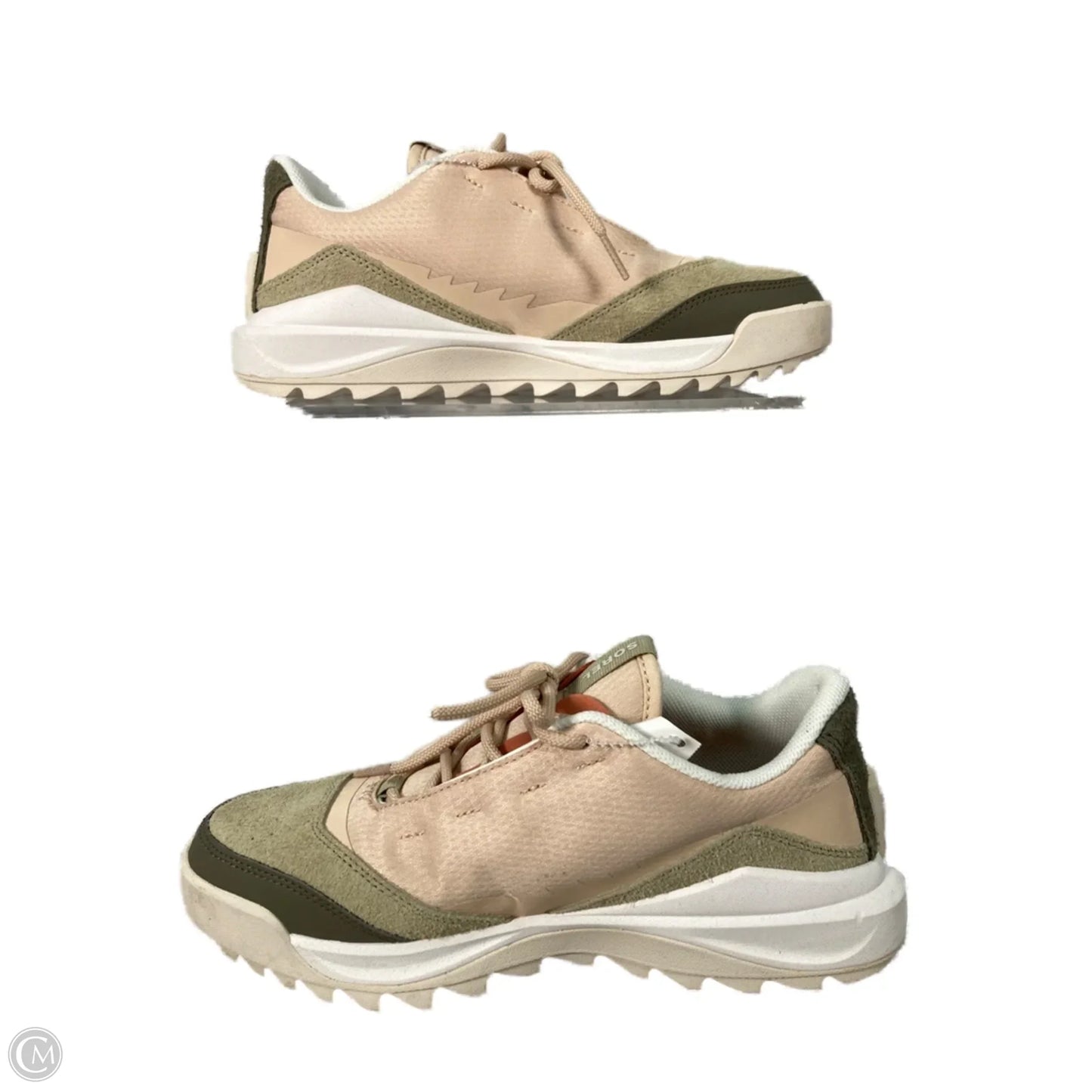 Shoes Sneakers By Sorel In Cream & Green, Size: 9