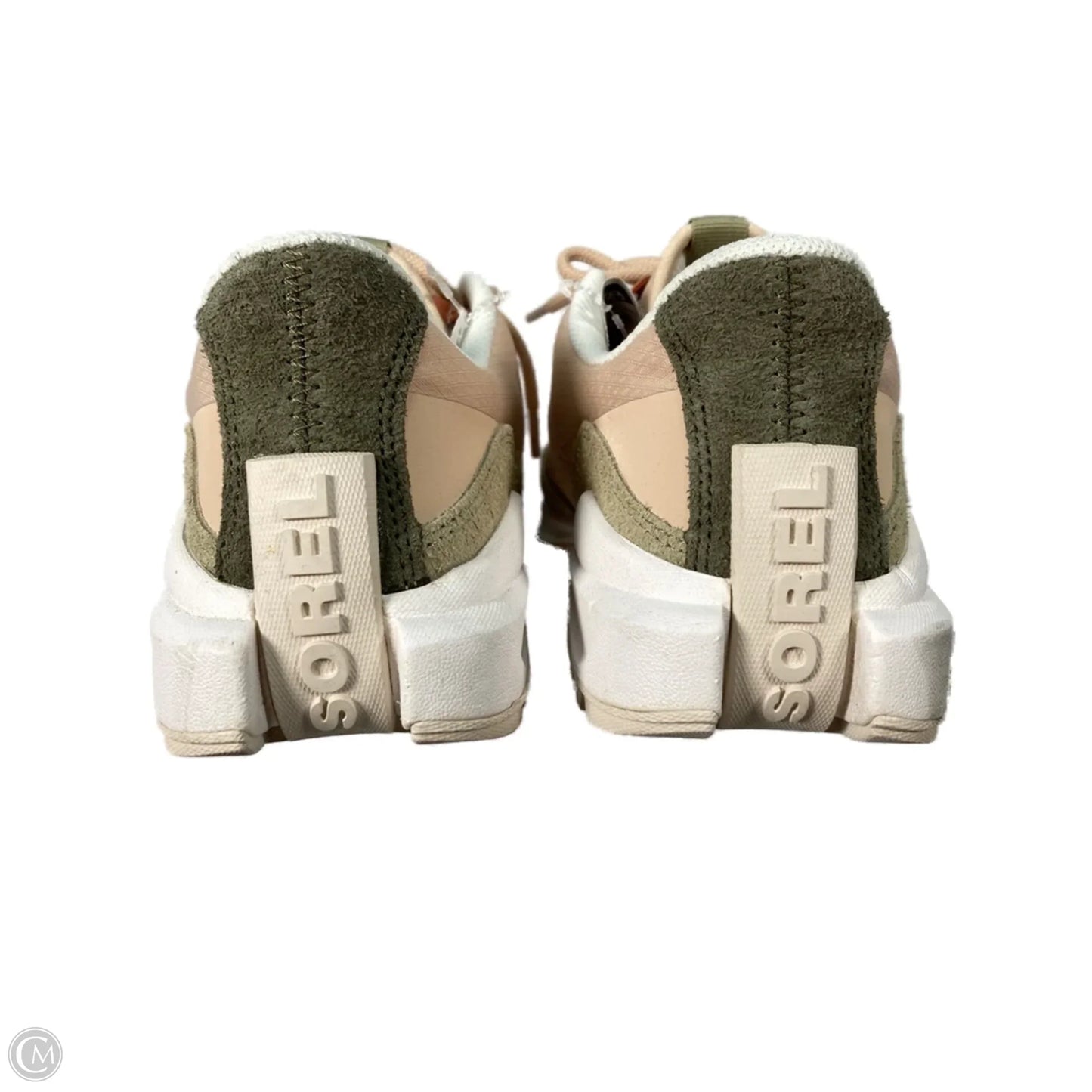 Shoes Sneakers By Sorel In Cream & Green, Size: 9
