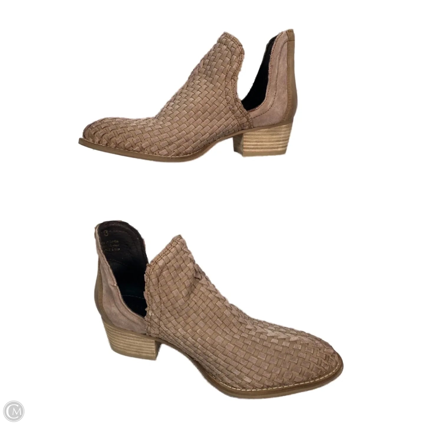 Boots Ankle Heels By Very Volatile In Tan, Size: 8