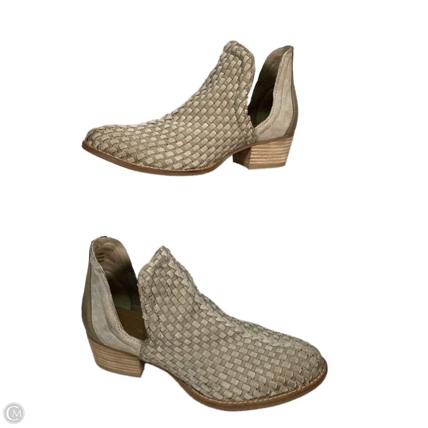 Boots Ankle Heels By Very Volatile In Cream, Size: 8