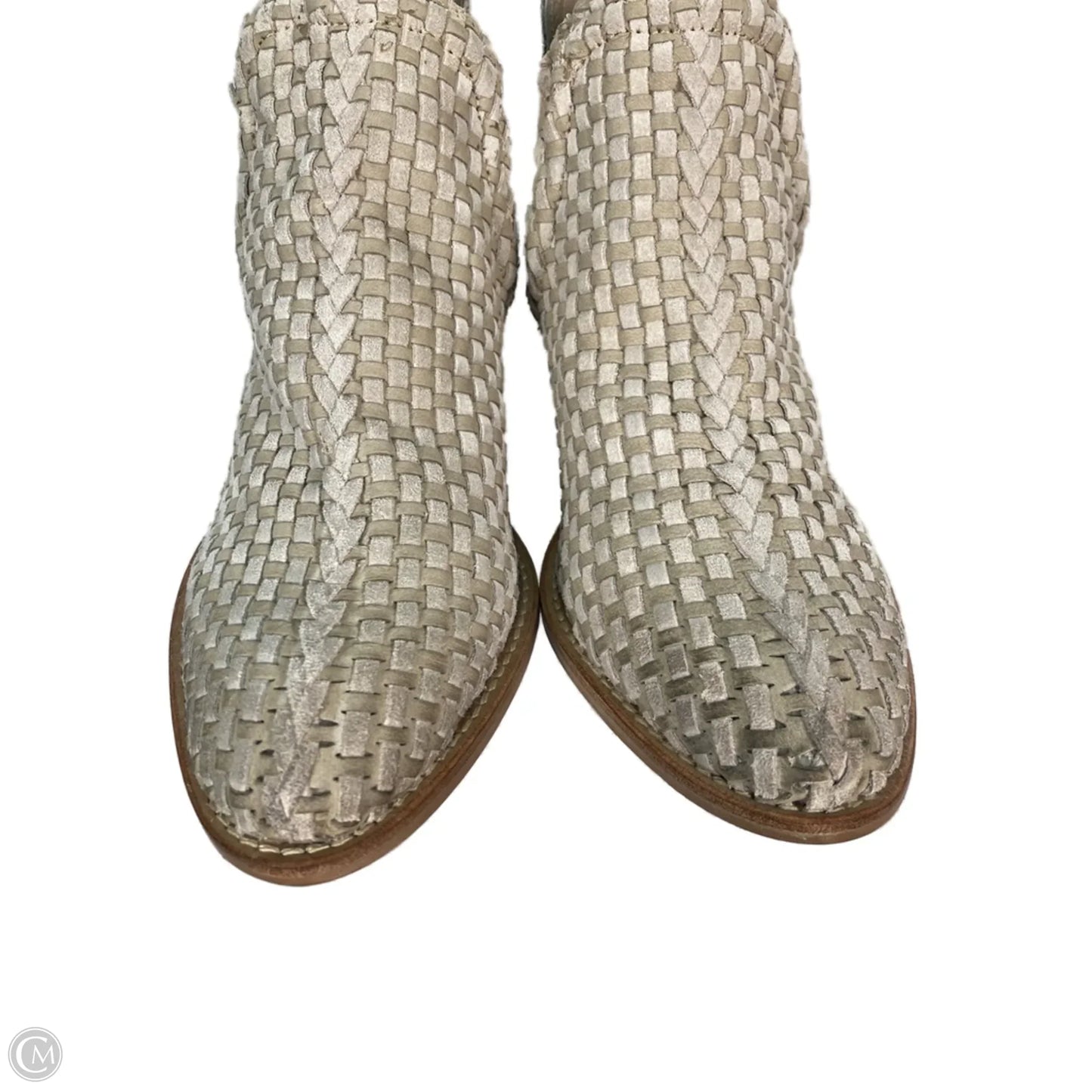 Boots Ankle Heels By Very Volatile In Cream, Size: 8