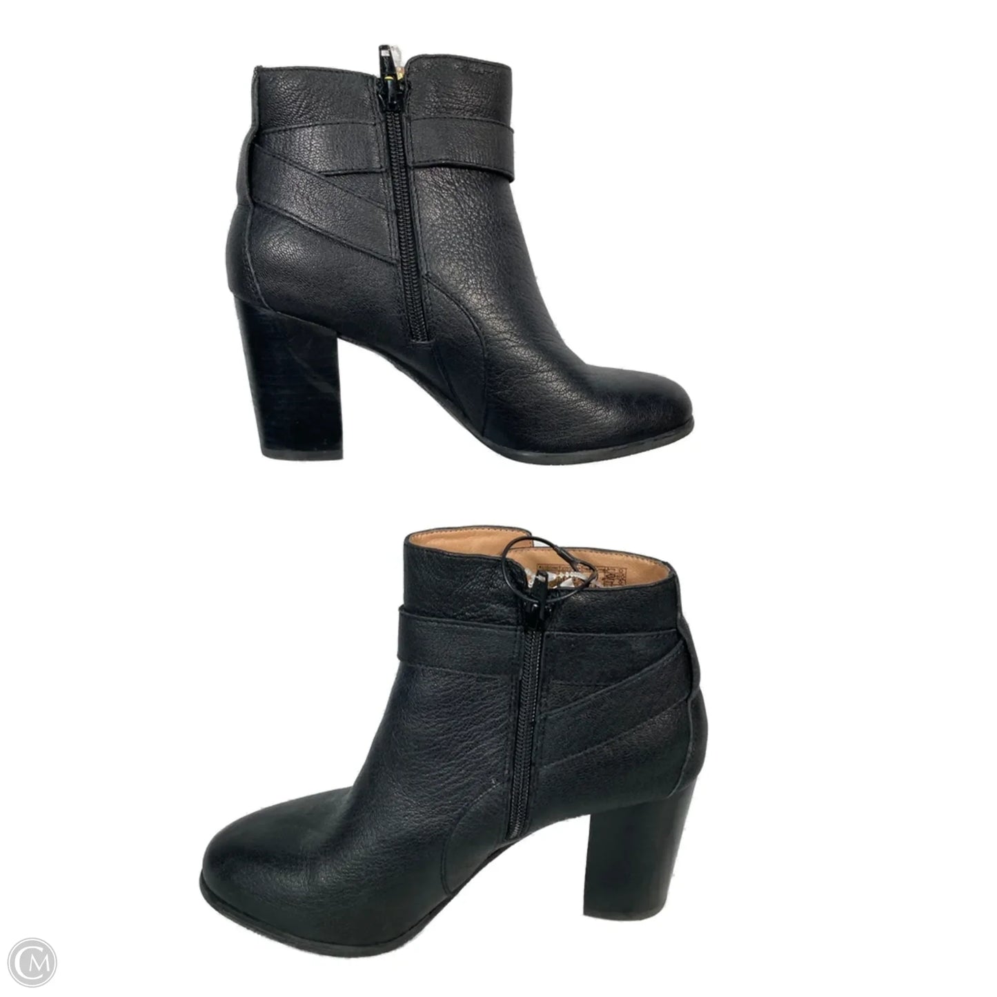 Boots Ankle Heels By Vionic In Black, Size: 7.5