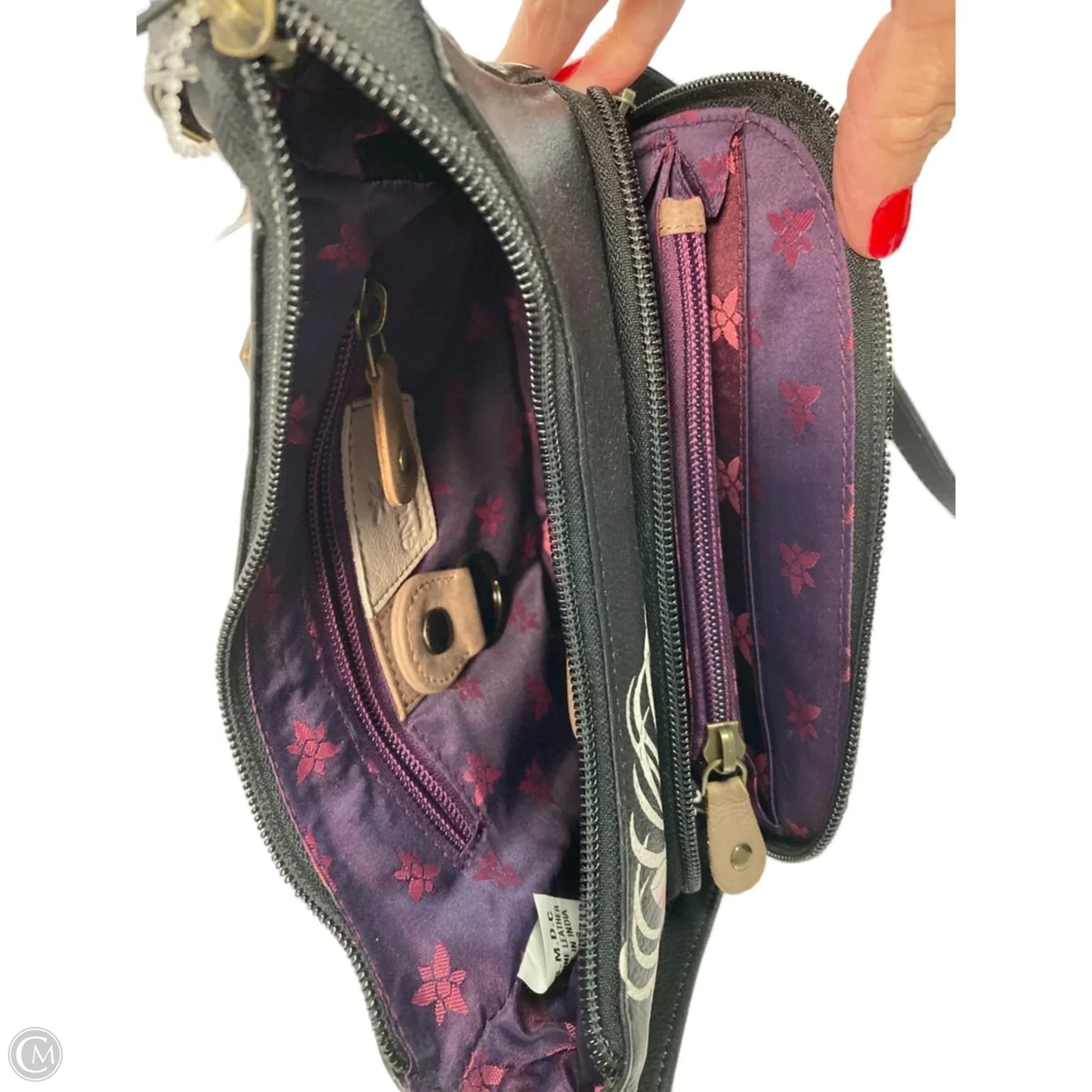 Crossbody Leather By Anuschka, Size: Small