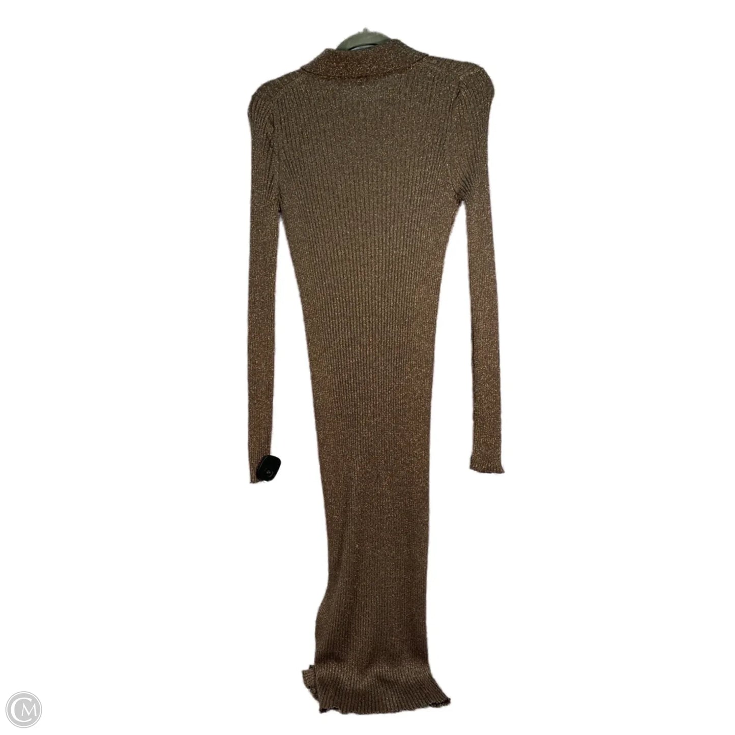 Sweater Cardigan By Anthropologie In Gold, Size: M