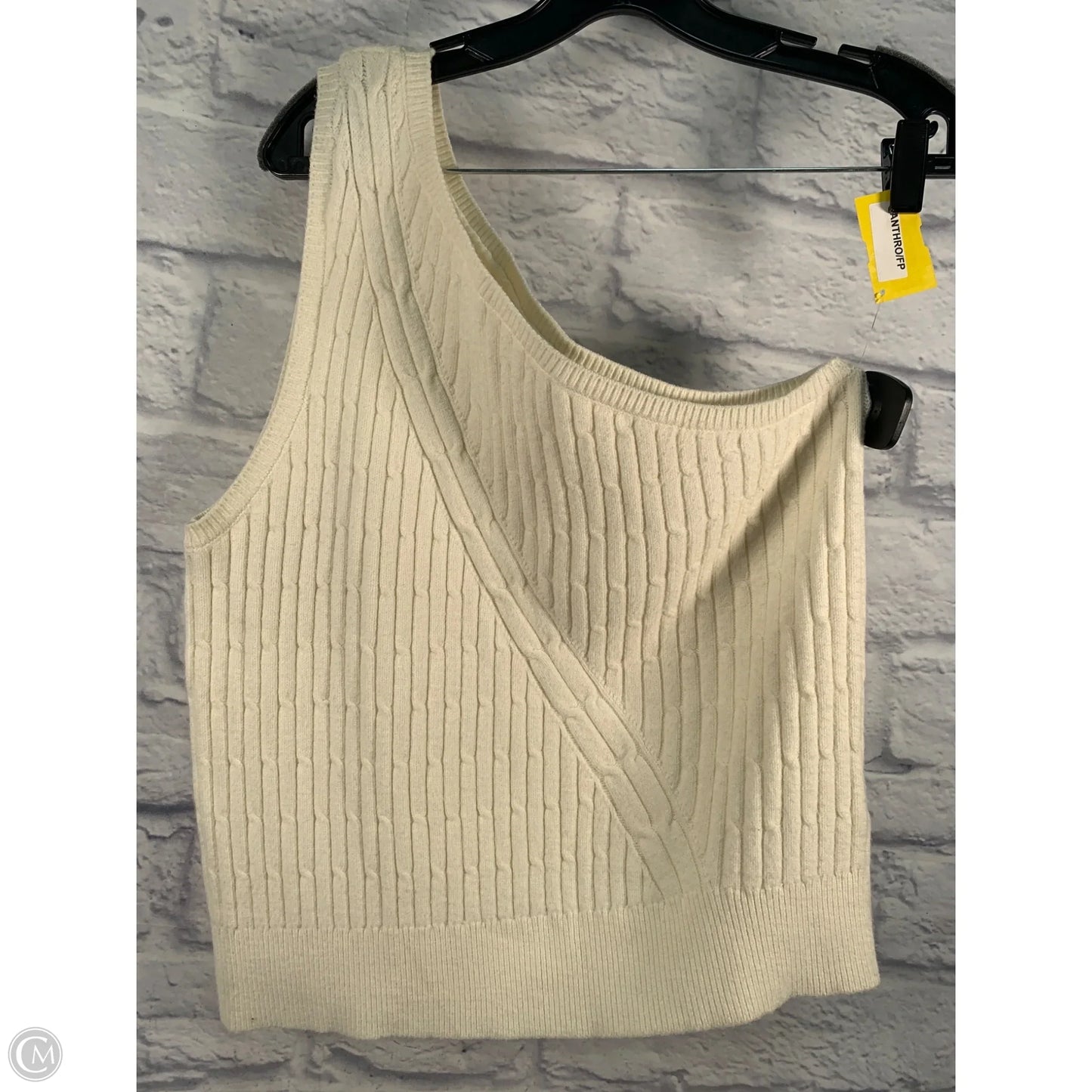 Vest Sweater By Maeve In Cream, Size: Xl