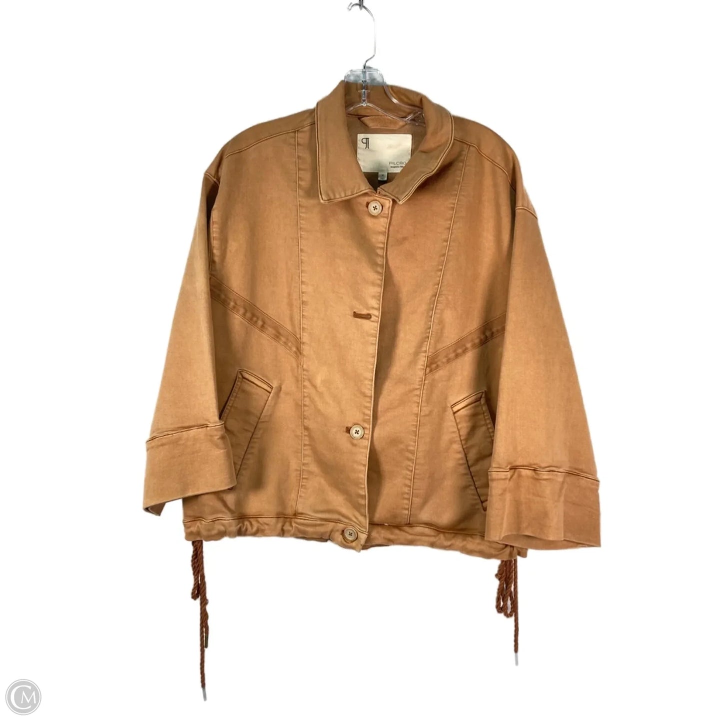 Jacket Denim By Pilcro In Brown, Size: M