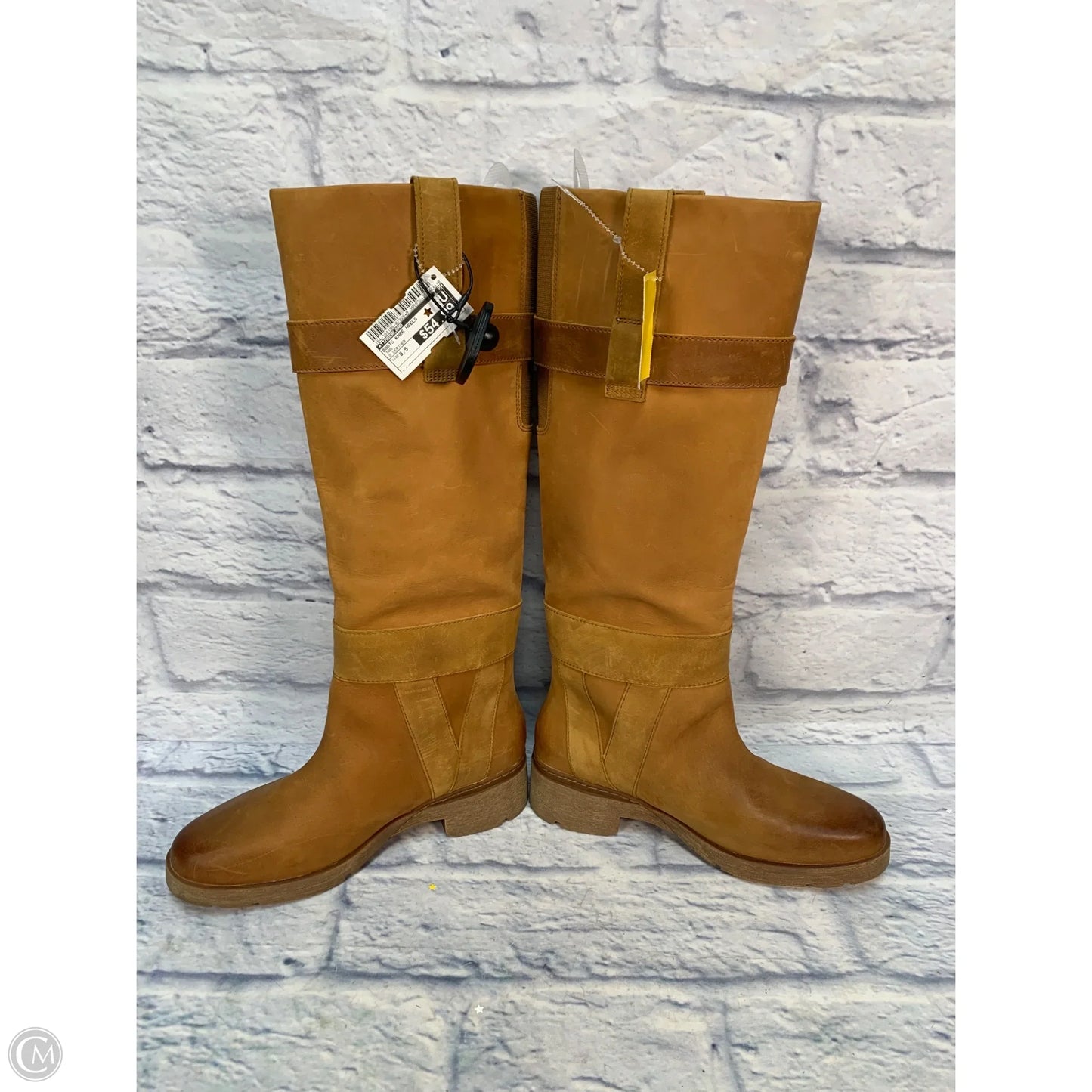 Boots Knee Heels By Timberland In Tan, Size: 8.5