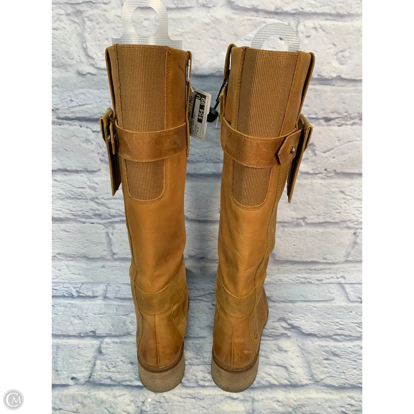 Boots Knee Heels By Timberland In Tan, Size: 8.5