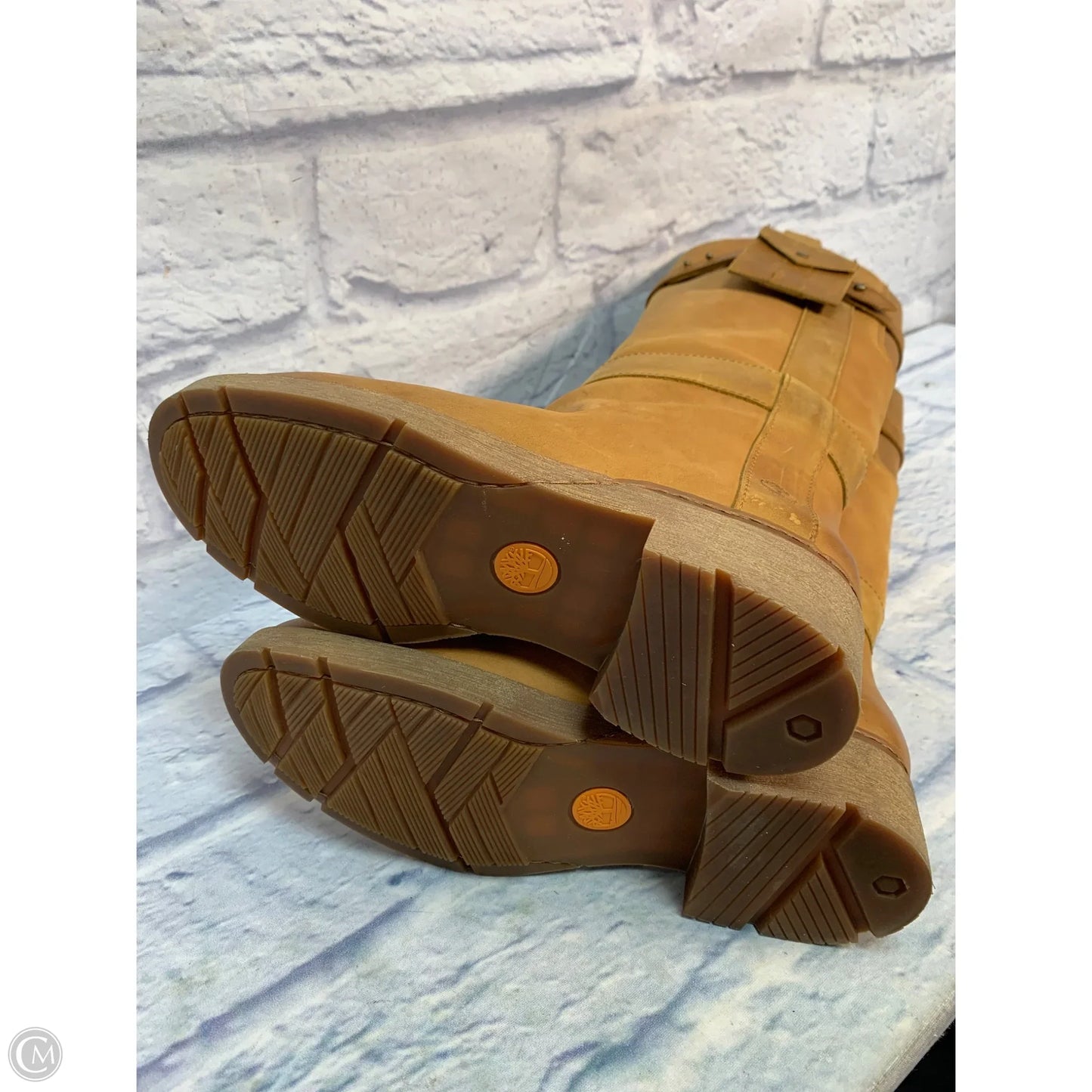 Boots Knee Heels By Timberland In Tan, Size: 8.5