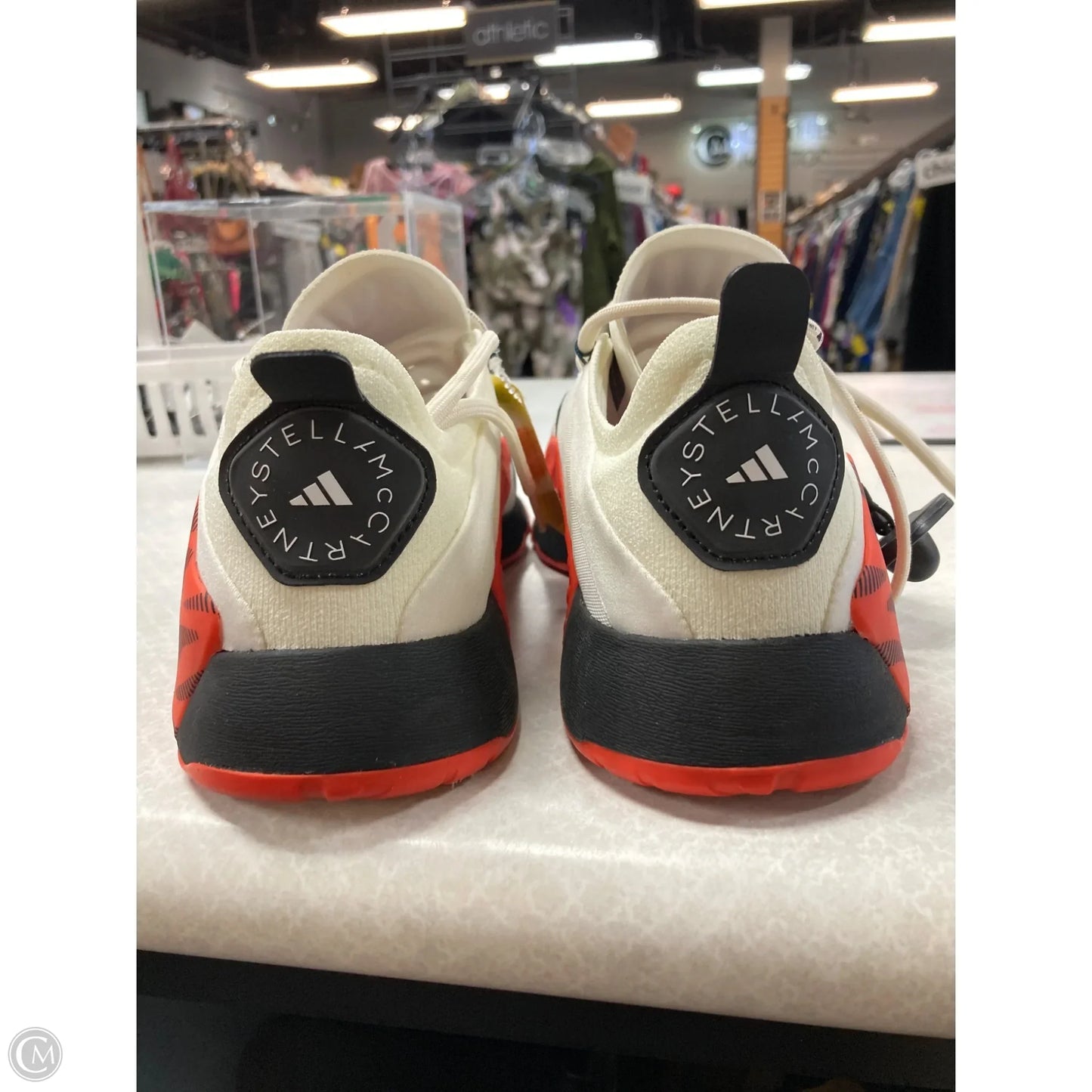 Shoes Sneakers By Adidas In Orange & White, Size: 7.5