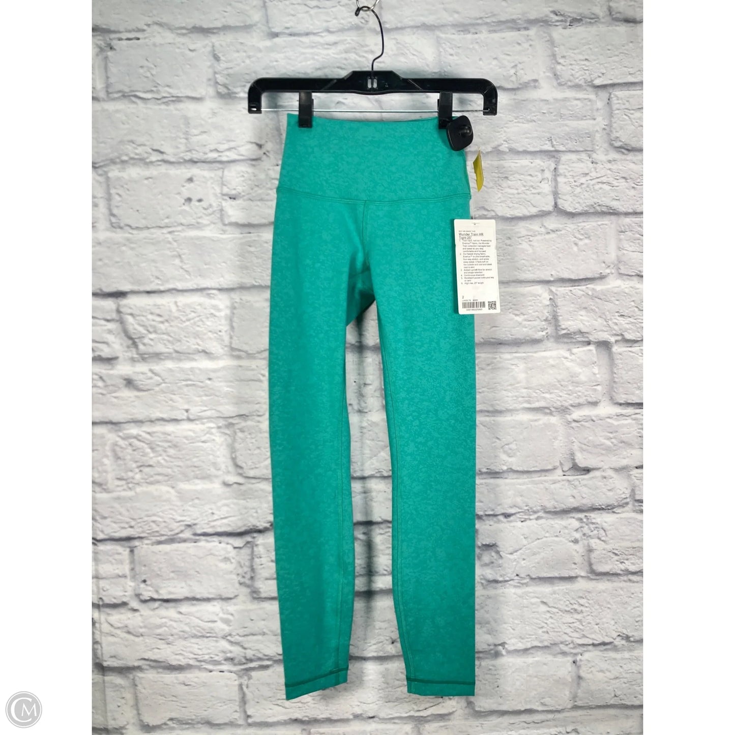 Athletic Leggings By Lululemon In Green, Size: Xs