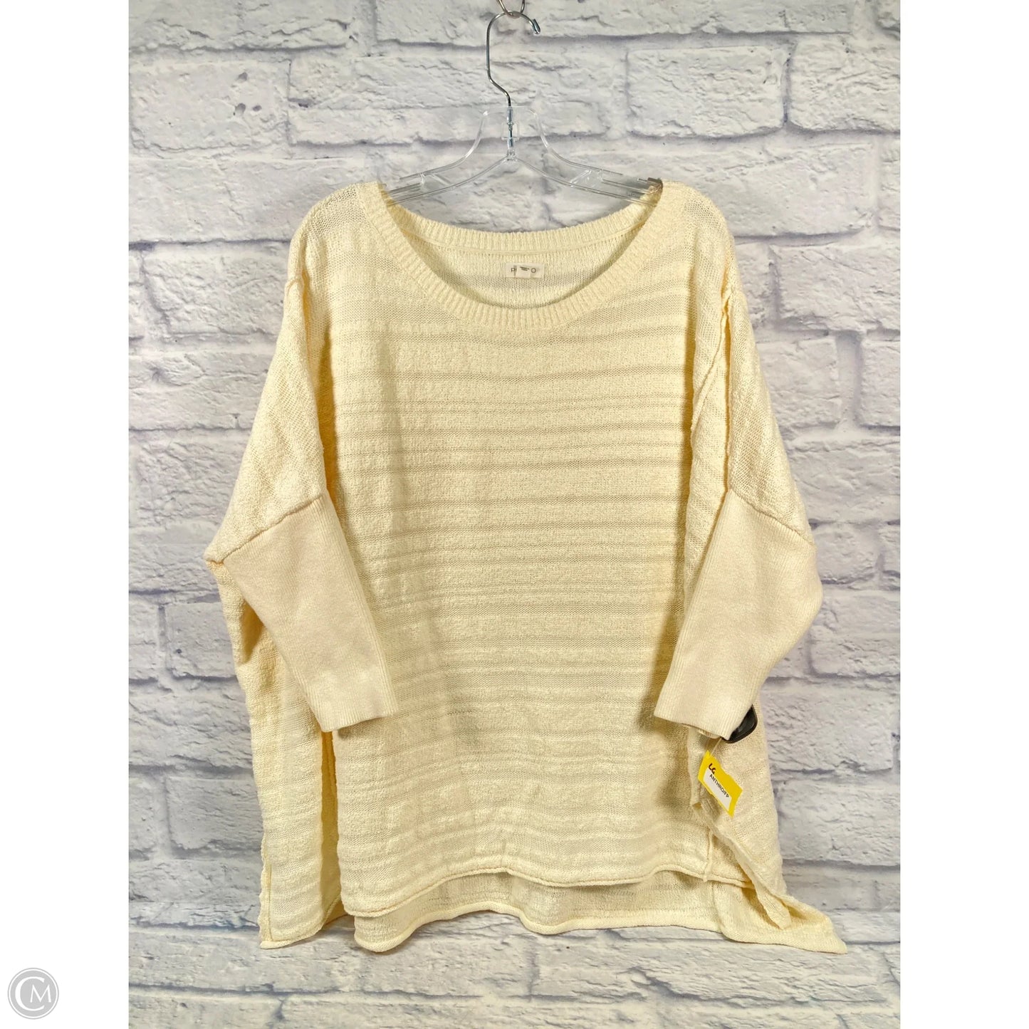 Top Long Sleeve By Pilcro In Cream, Size: S