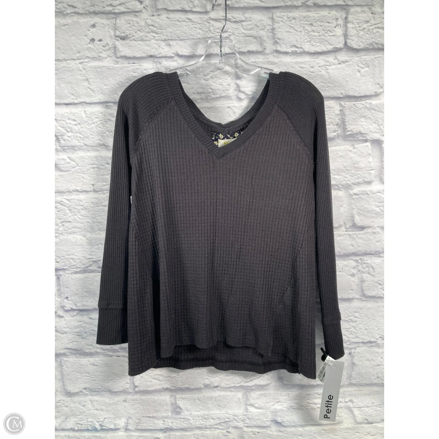 Top Long Sleeve By Maeve In Grey, Size: Sp