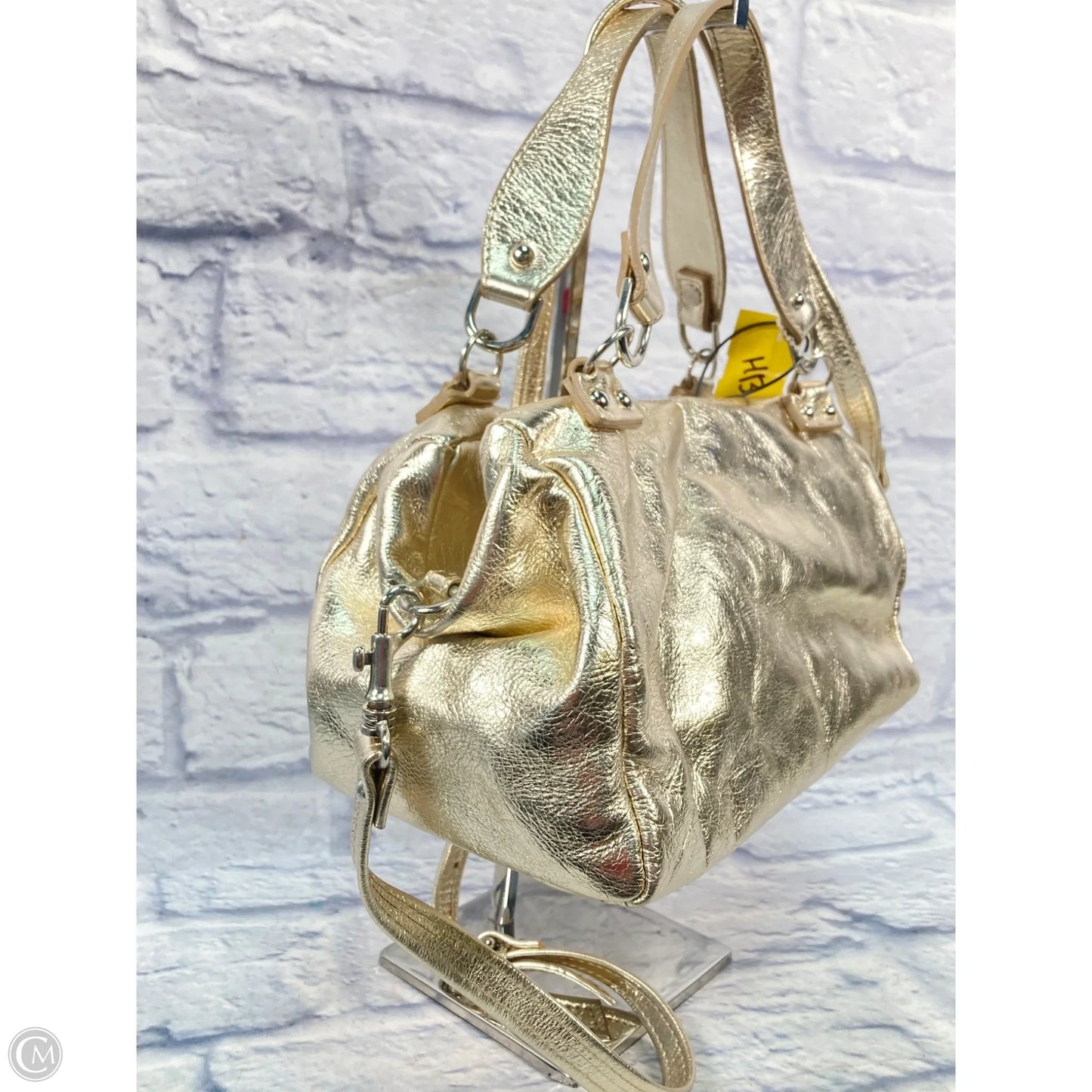 Handbag Leather By Clothes Mentor, Size: Medium