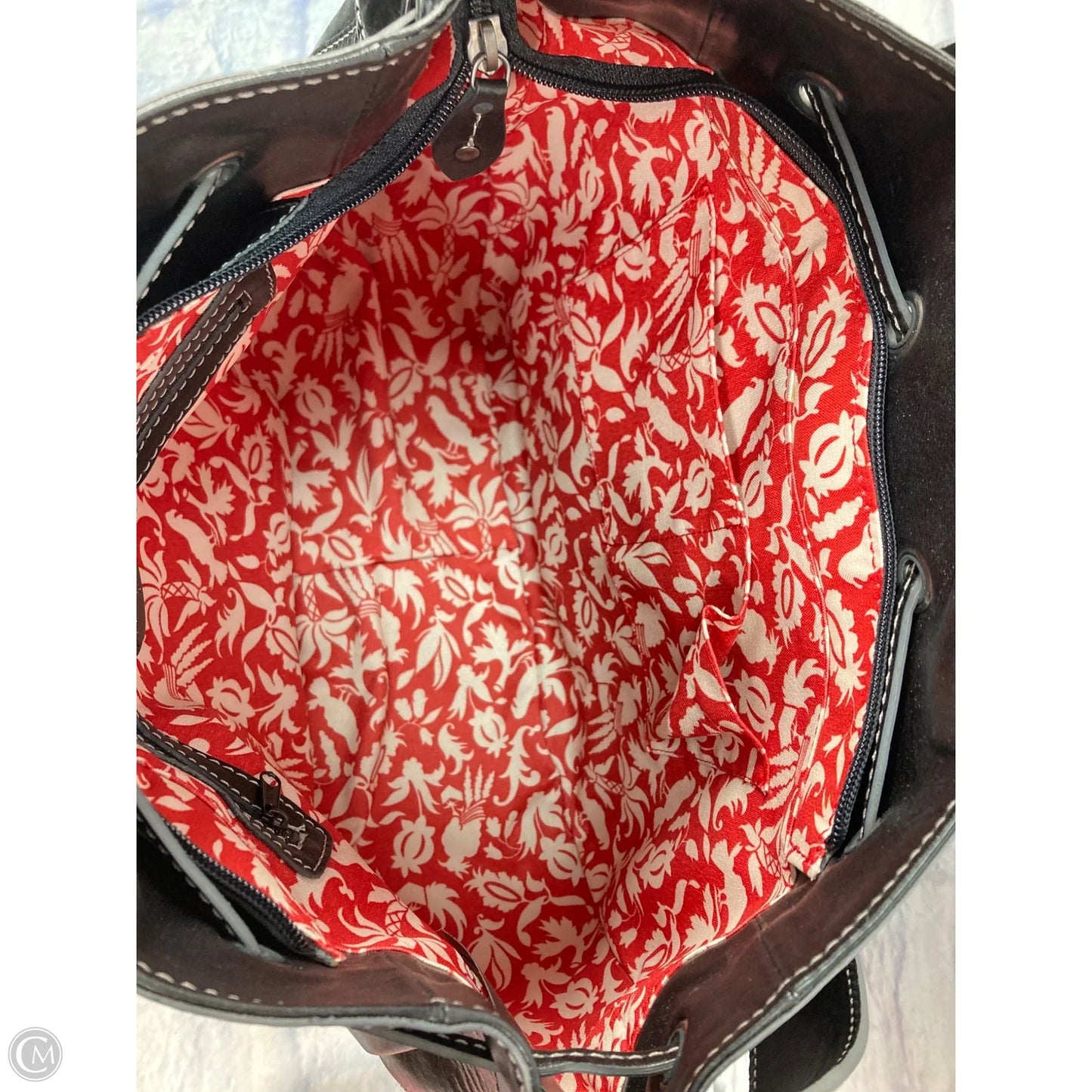 Handbag Leather By Clothes Mentor, Size: Large
