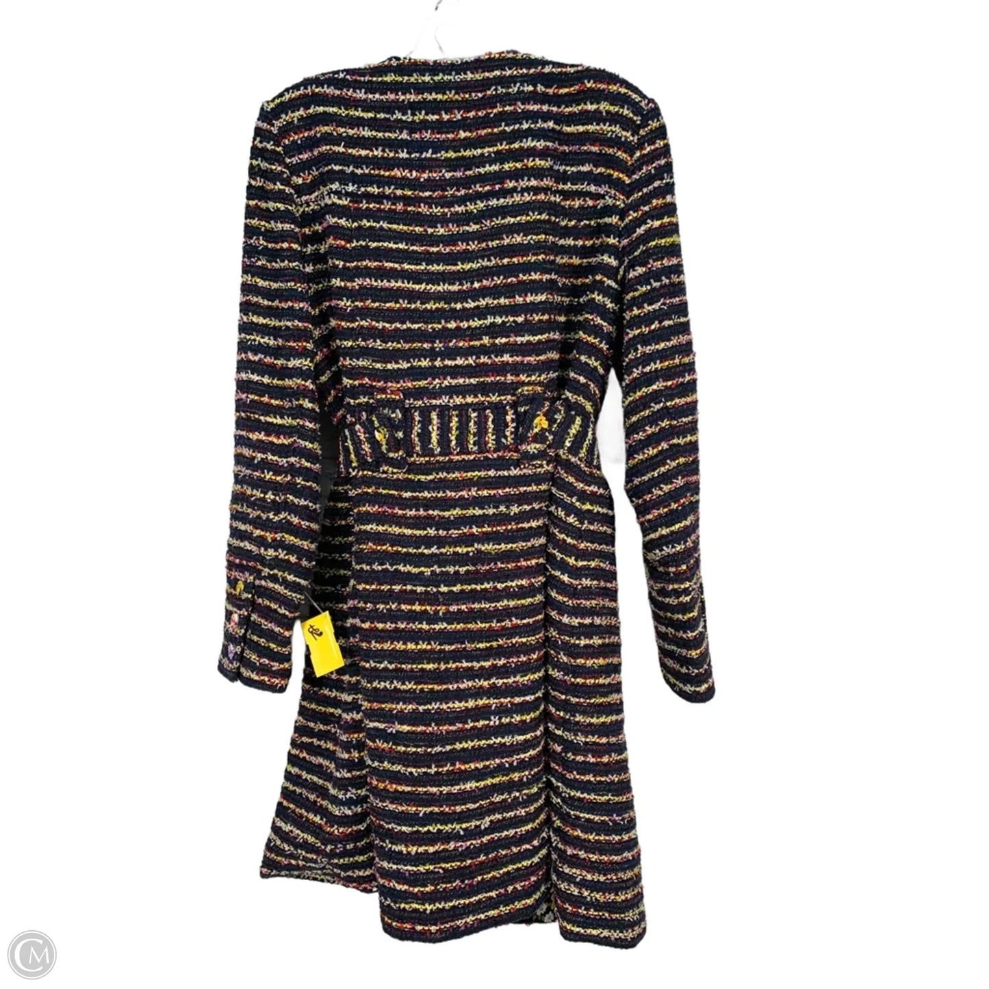 Coat Other By Cabi In Blue & Yellow, Size: L