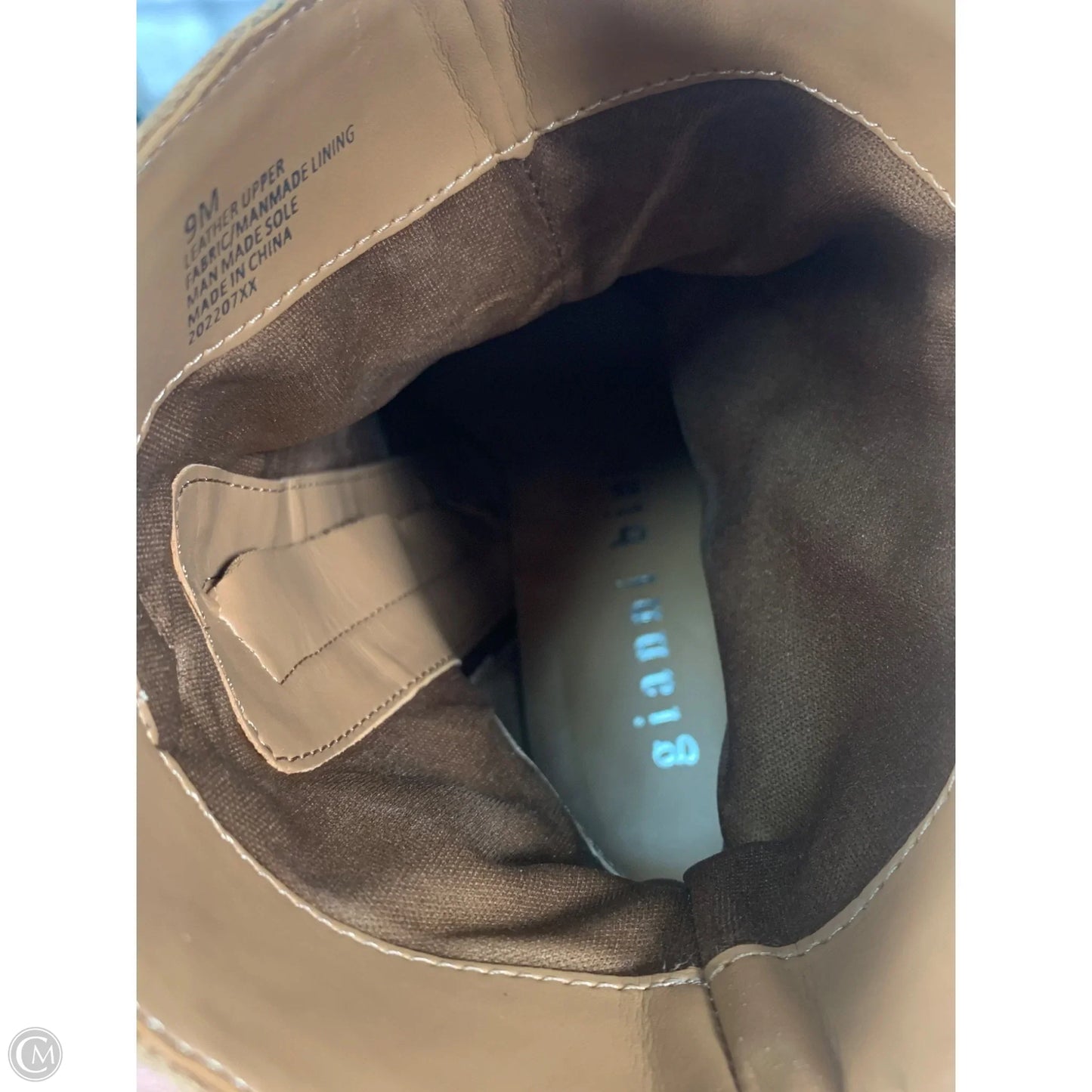 Boots Ankle Heels By Gianni Bini In Brown, Size: 9