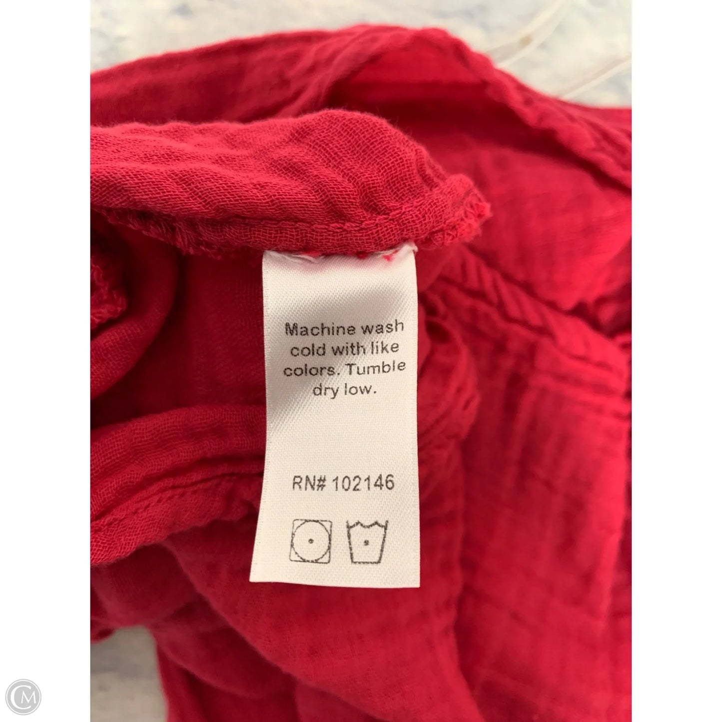 Top Long Sleeve By Michael Stars In Pink, Size: S