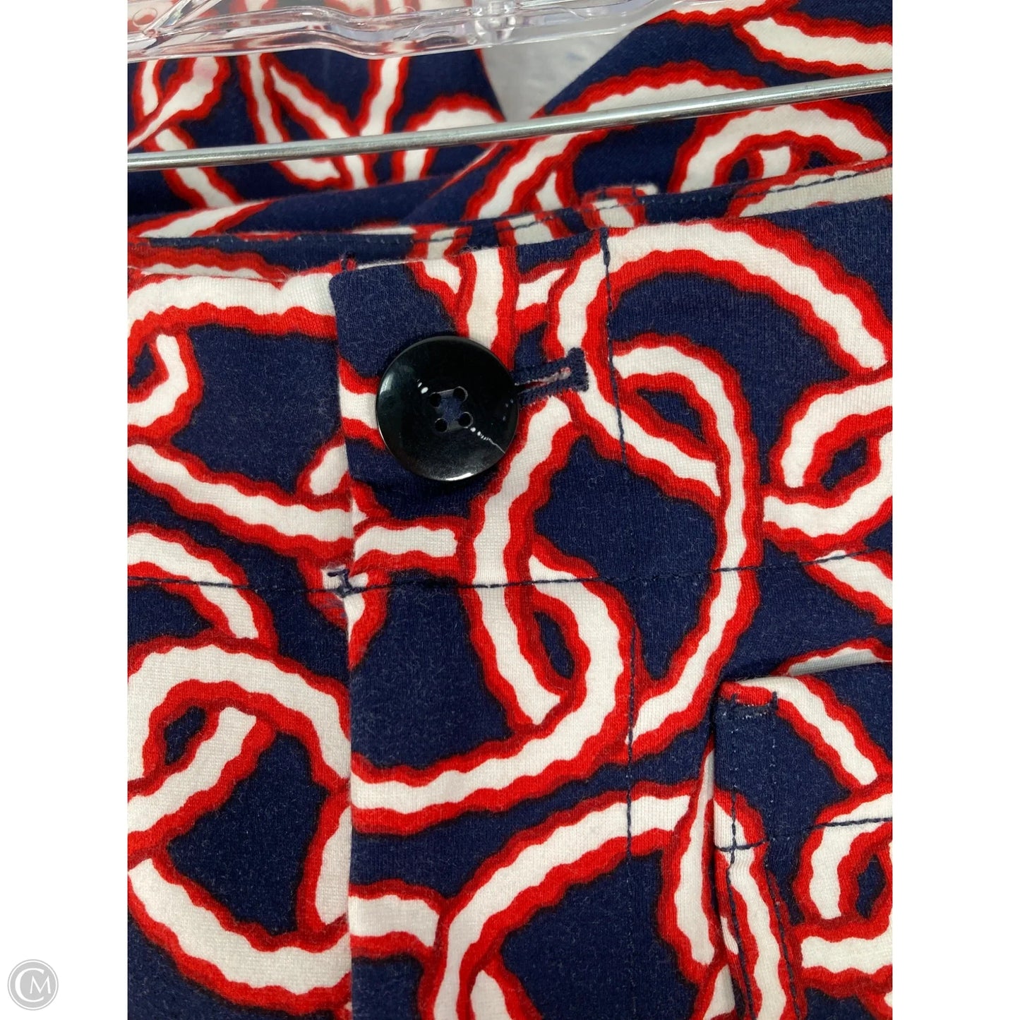 Pants Cropped By Maeve In Blue & Red & White, Size: 4