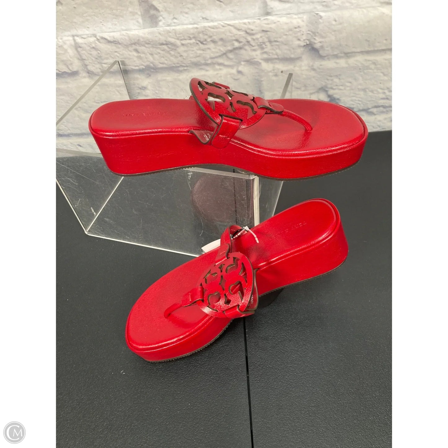 Sandals Designer By Tory Burch In Red, Size: 7.5