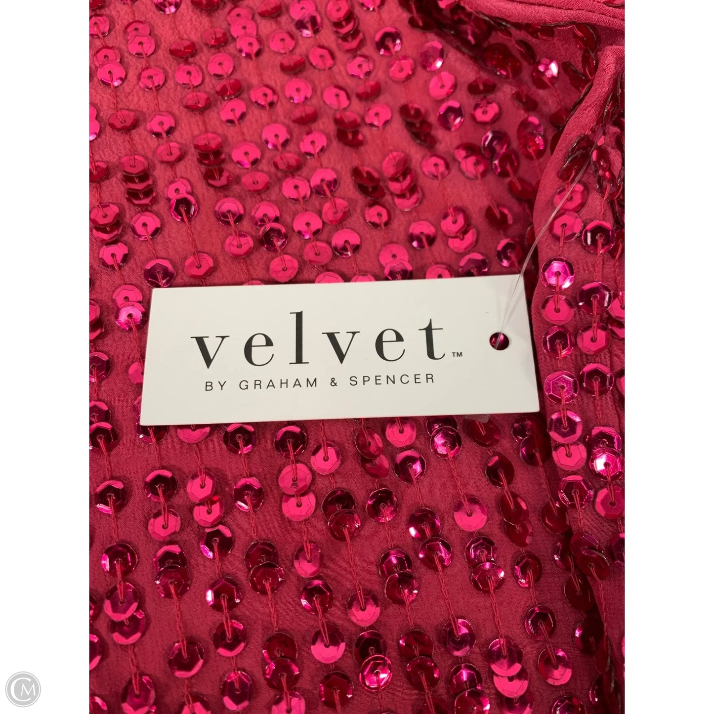 Blouse Short Sleeve By Velvet By Graham & Spencer In Pink, Size: L