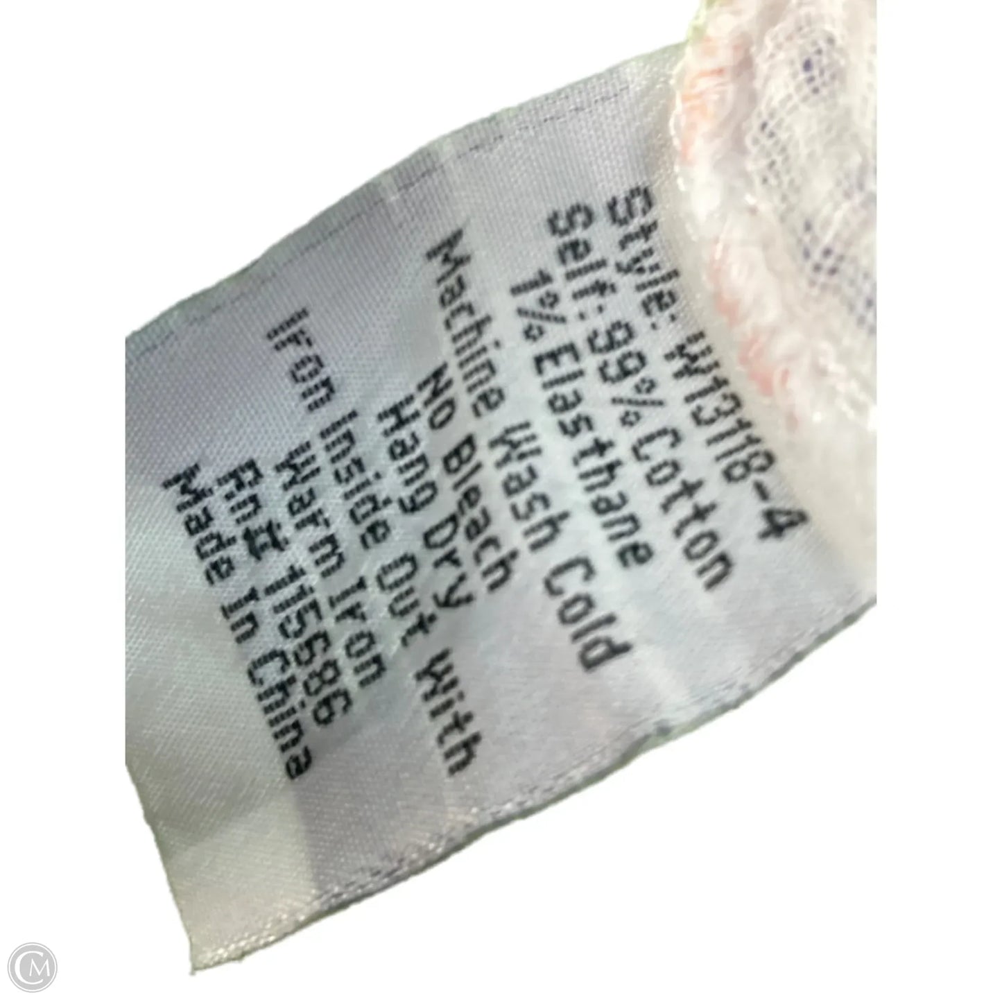 Top Short Sleeve By Johnny Was In Blue & Orange, Size: M