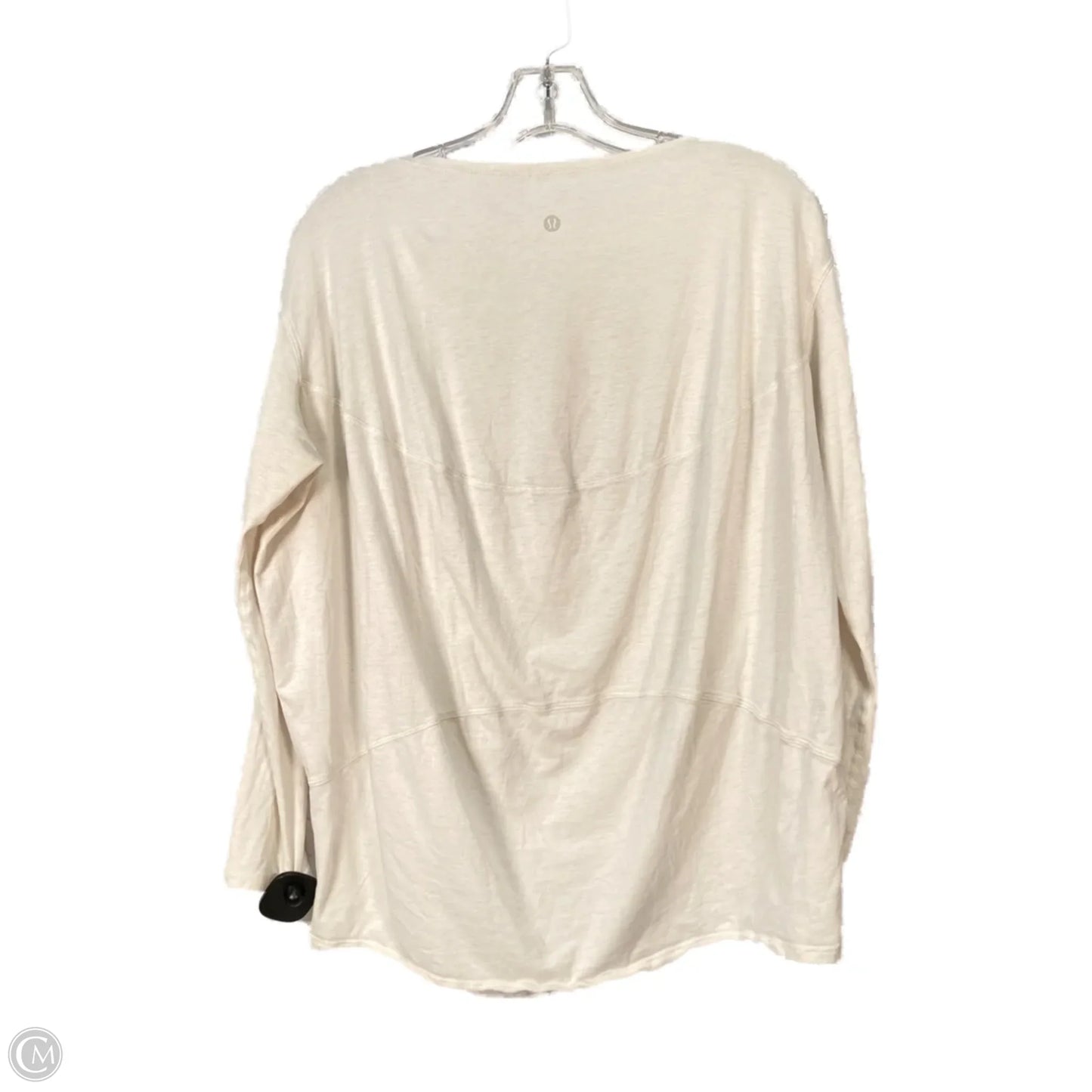 Athletic Top Long Sleeve Crewneck By Lululemon In White, Size: Xs