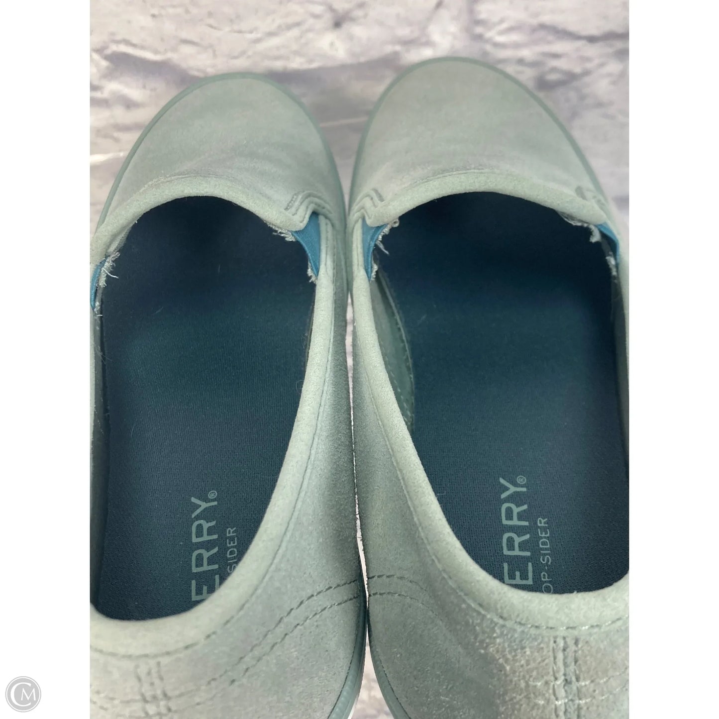 Shoes Sneakers By Sperry In Teal, Size: 8