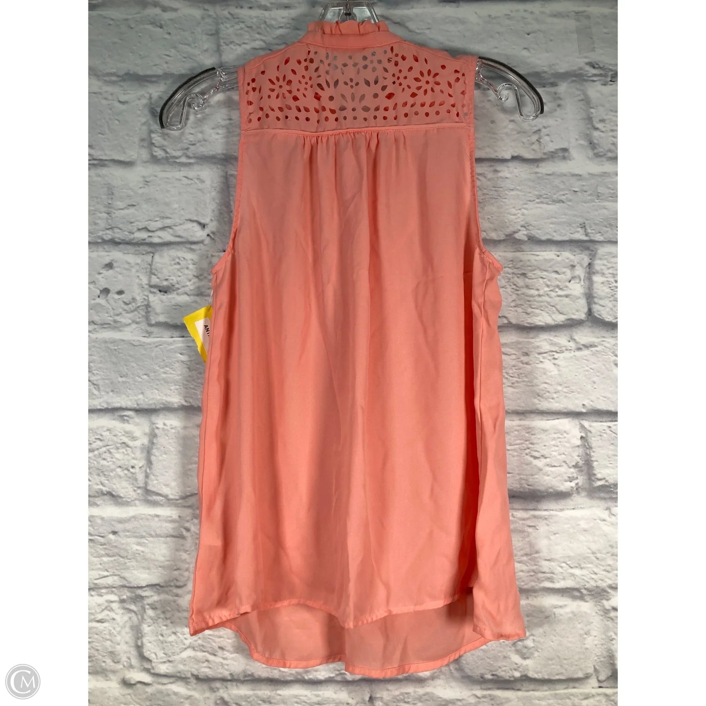 Top Sleeveless By Maeve In Peach, Size: M